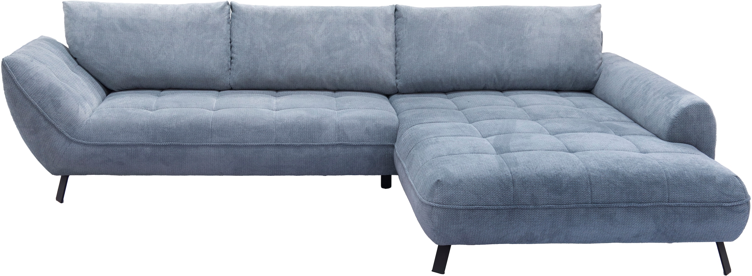 exxpo - sofa fashion Ecksofa »Biarritz modern und elegantes Mega Sofa mit tollem Sitzkomfort, L-Form«, XXL– Longchair Ecke in hochwertiger Verarbeitung, Stellmaße 324x203cm