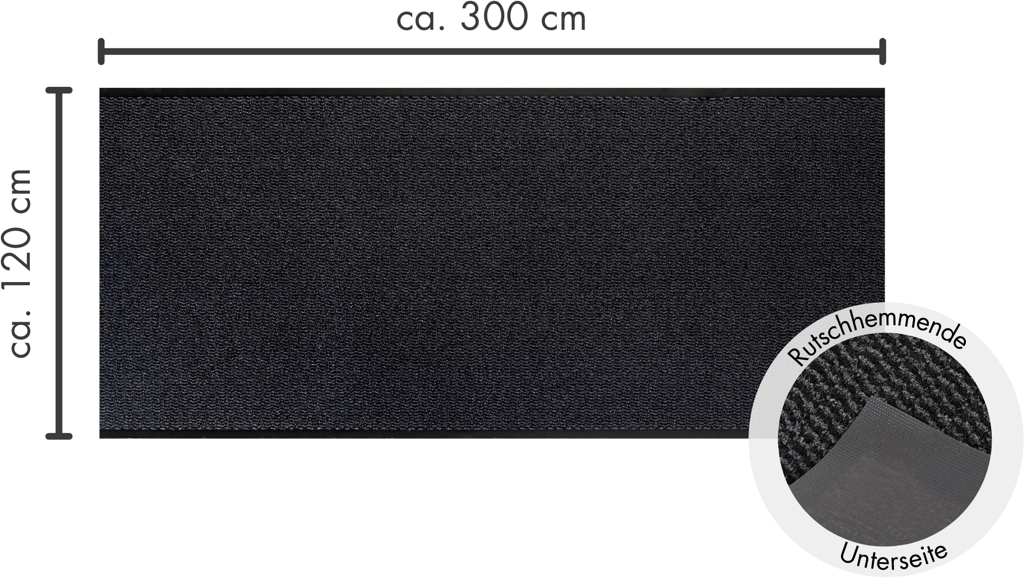 Andiamo Fußmatte "Easy, Made in Netherlands" rechteckig 5 mm Höhe Schmutzfangmatte, rutschhemmend, Innen- und überdachten Außenbereich
