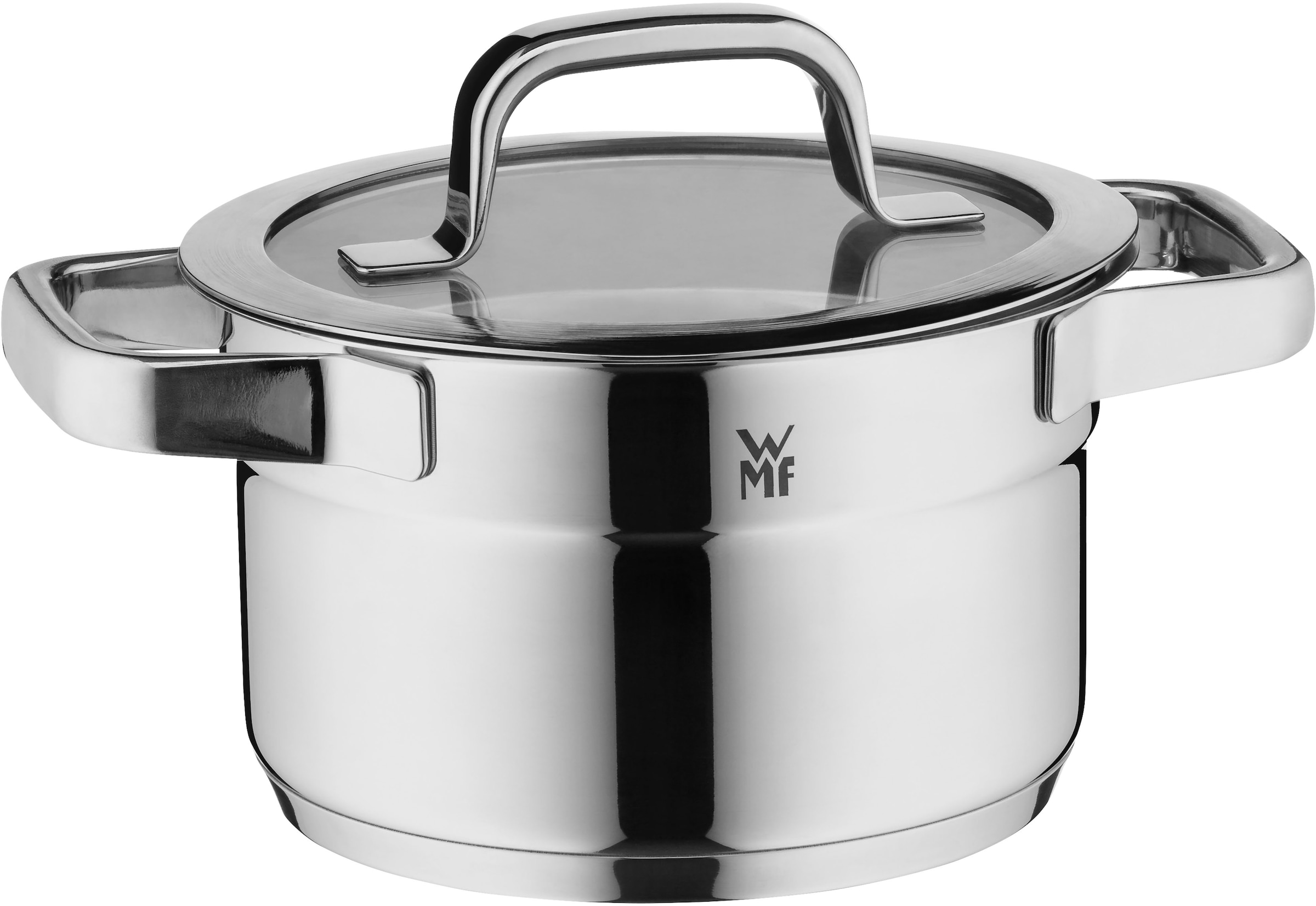 Kochtopf WMF "Compact Cuisine", edelstahl, B:18cm H:15,05cm L:24,25cm Ø:16,5cm, Töpfe, Kochtopf, wärmeduzierende Hohlgriffe, Innenskalierung, Schüttrand 2