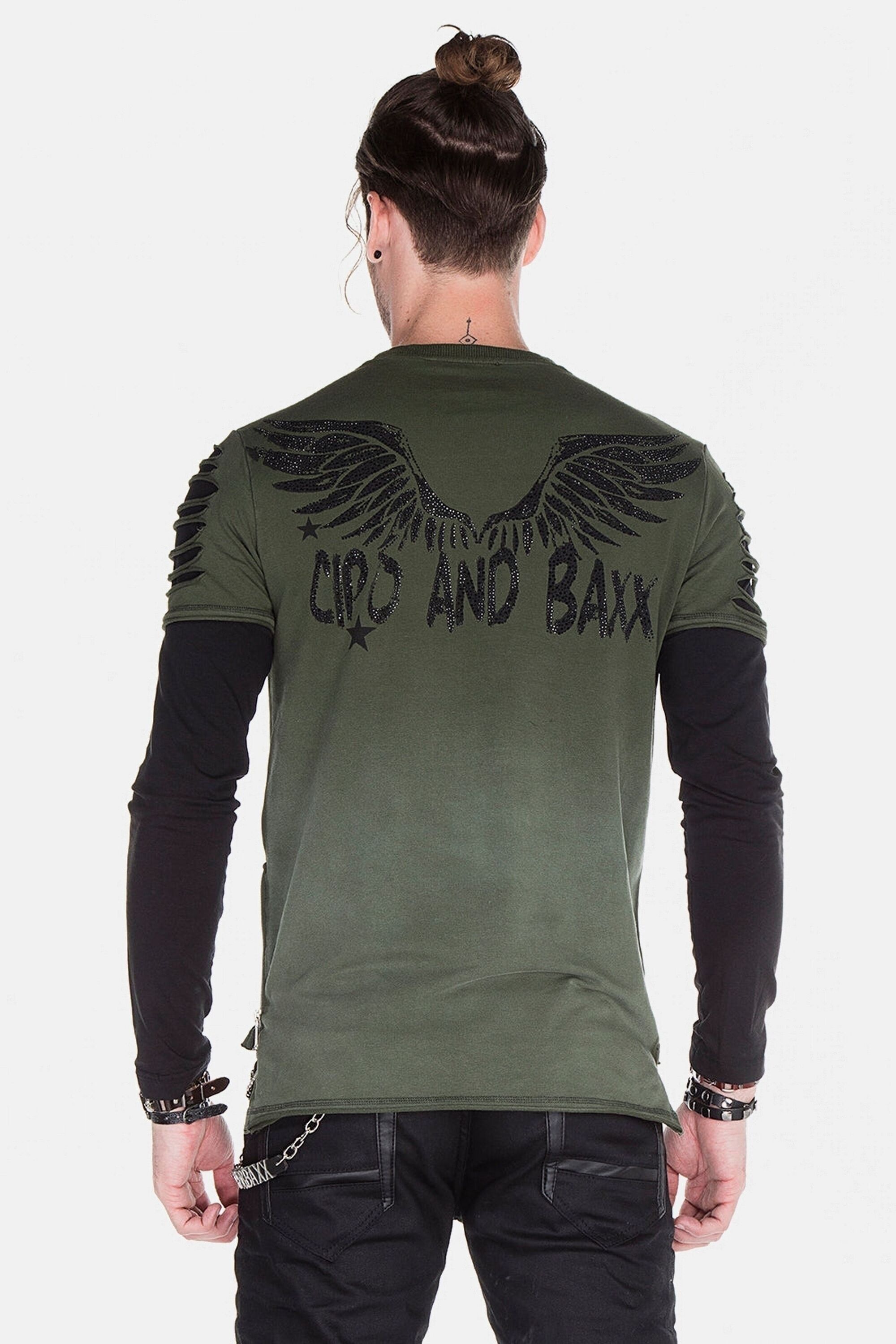 Cipo & Baxx Sweatshirt »Sweatshirts«, mit Motiv-Print, CL-265