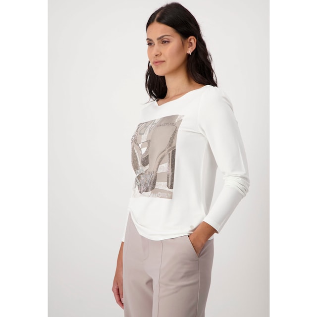 Monari Langarmshirt, mit Print für kaufen | BAUR