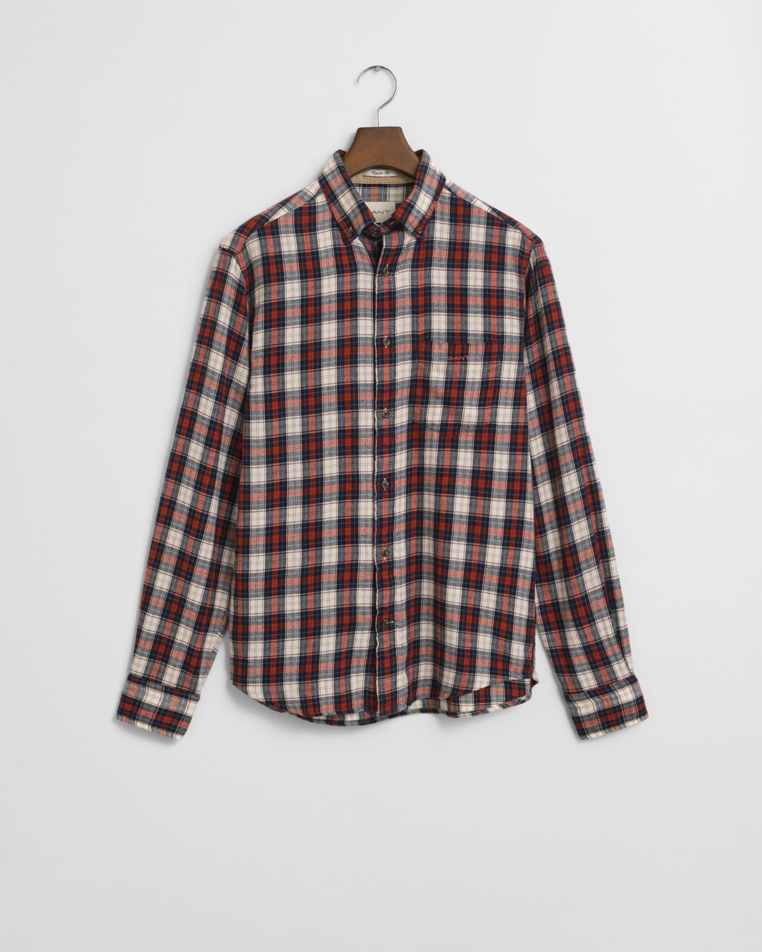 Gant Karohemd "REG WINDBLOWN FLANNEL CHECK SHIRT" Mit Rundhalsausschnitt günstig online kaufen
