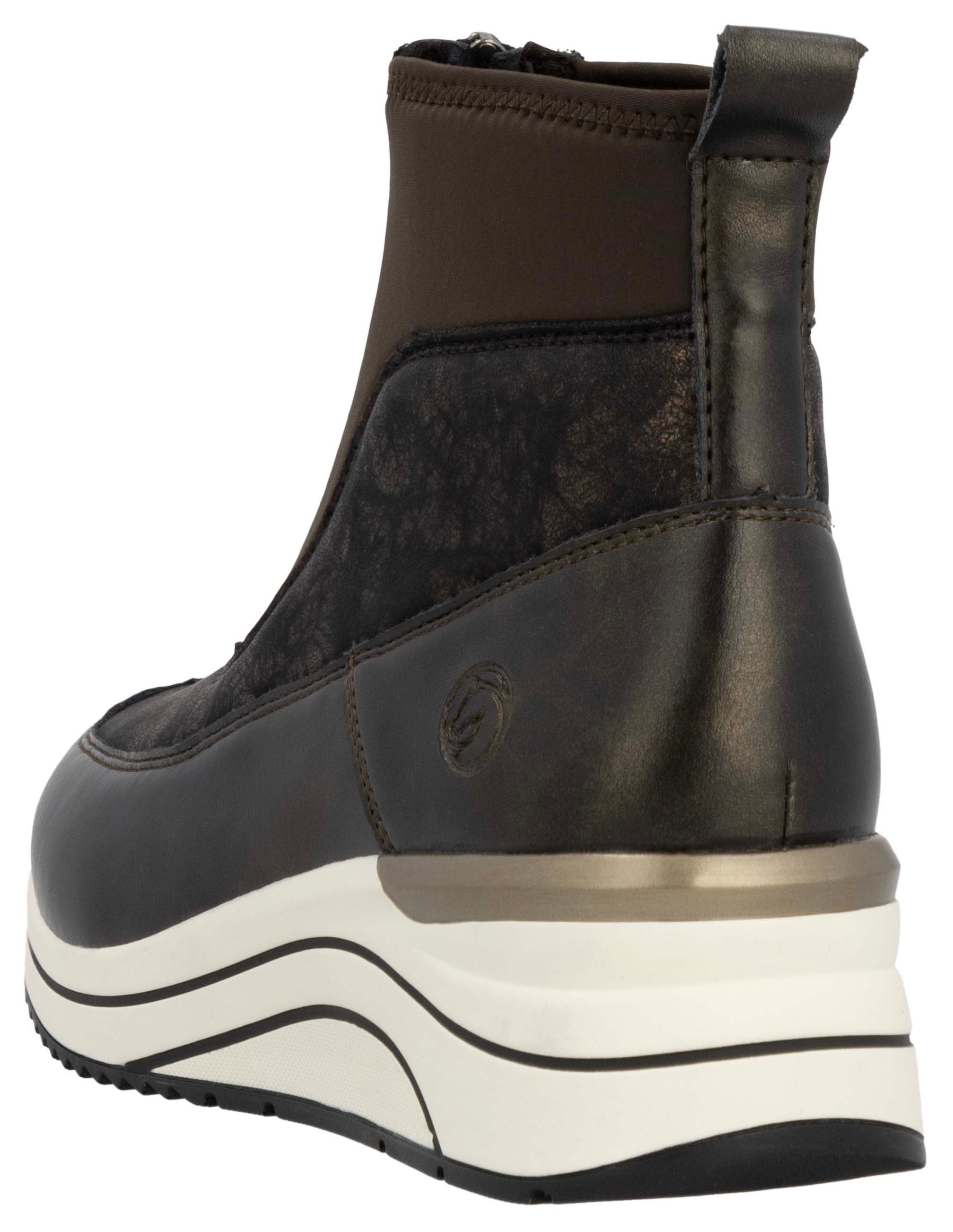 Remonte Keilsneaker, Schlupfboots, Freizeitschuh, High-Top-Sneaker, Front-Reißverschluss