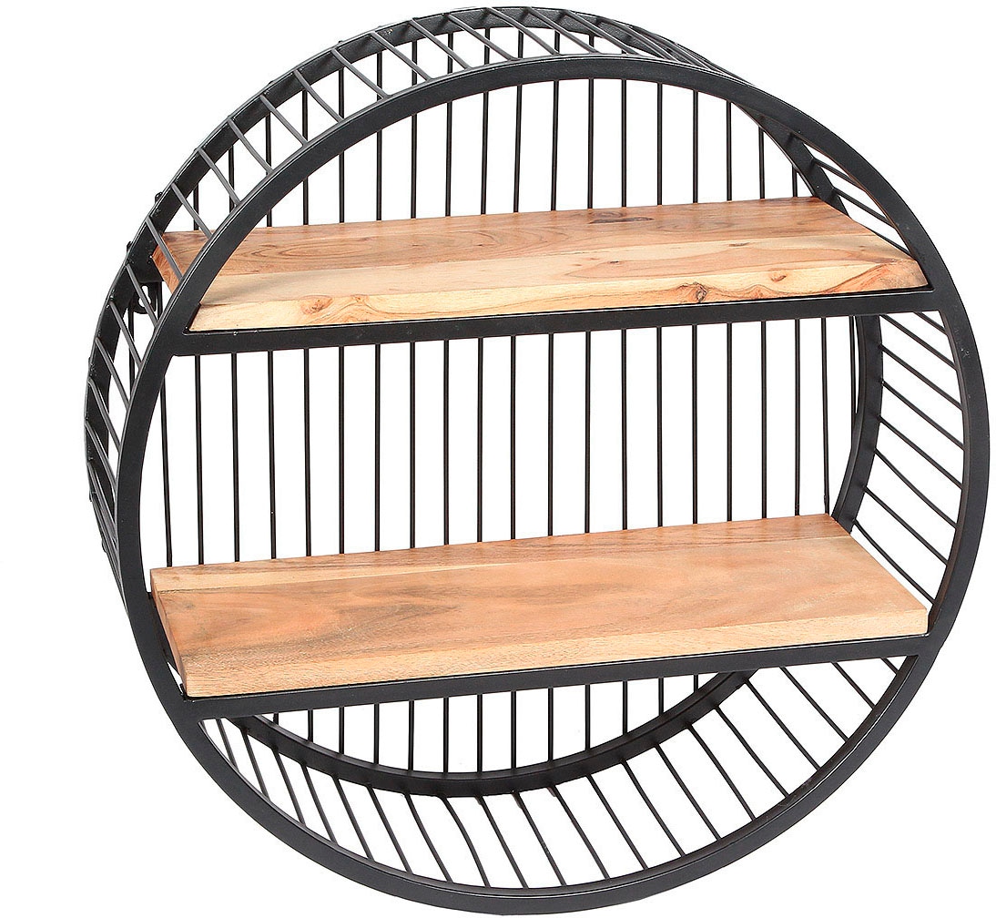 Ambiente Haus Wandregal "Urban rundes Wandregal - (H) 60cm" 1 tlg. günstig online kaufen