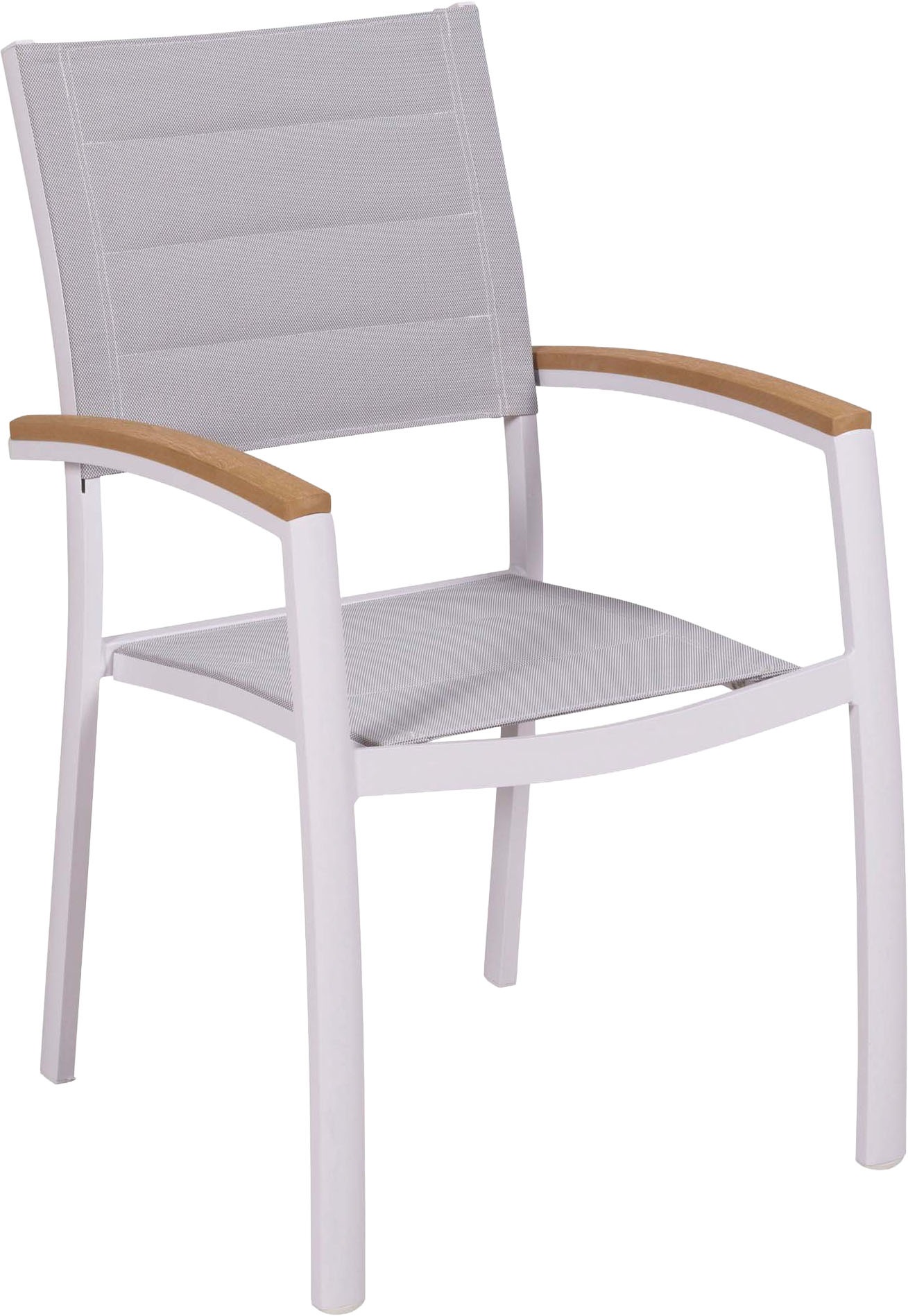 MERXX Garten-Essgruppe »Pisa« Set, 5 tlg. inkl. 4 Stapelsessel, 1 Tisch