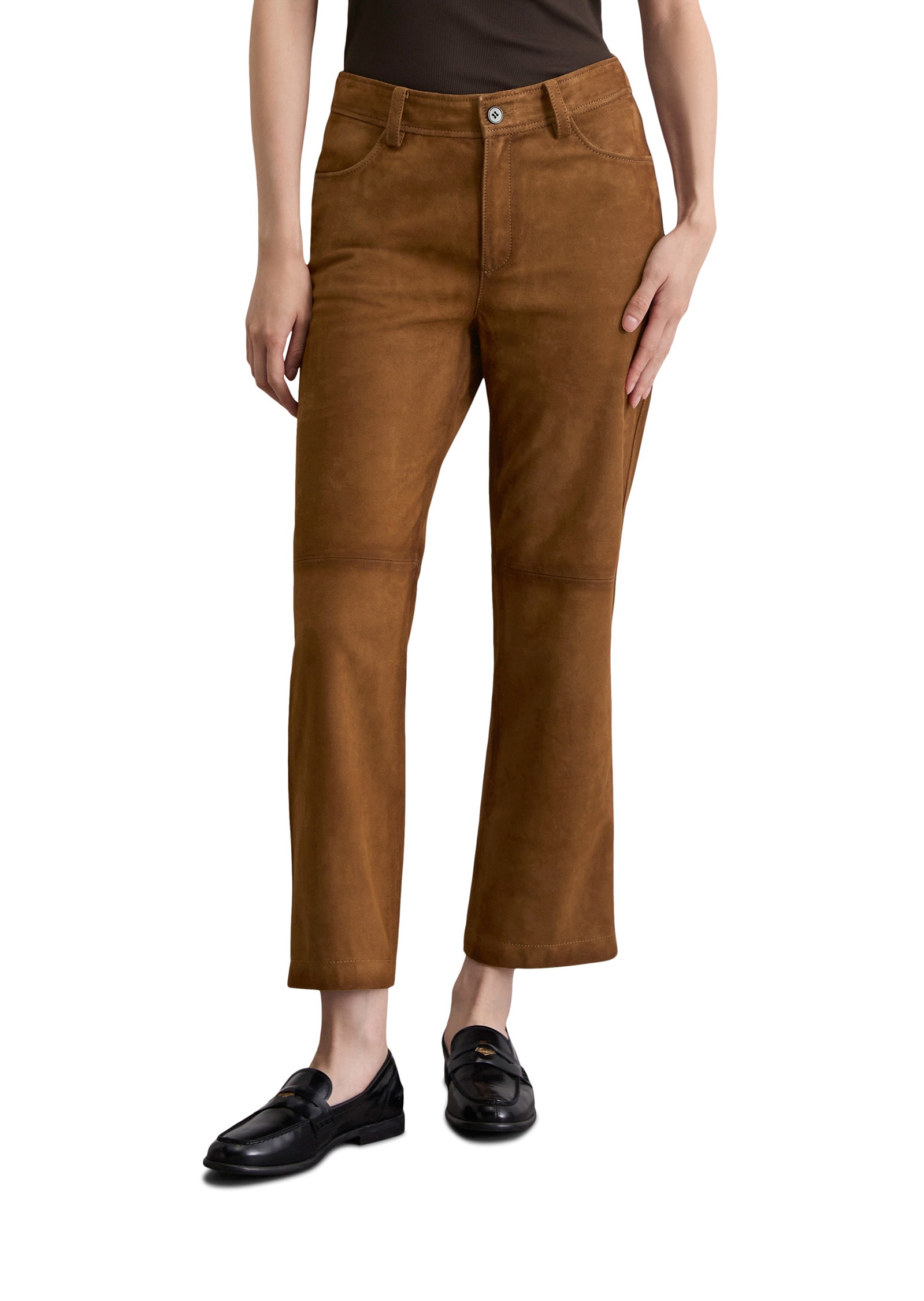 Marc OPolo Lederhose "aus softem Ziegen-Veloursleder" günstig online kaufen