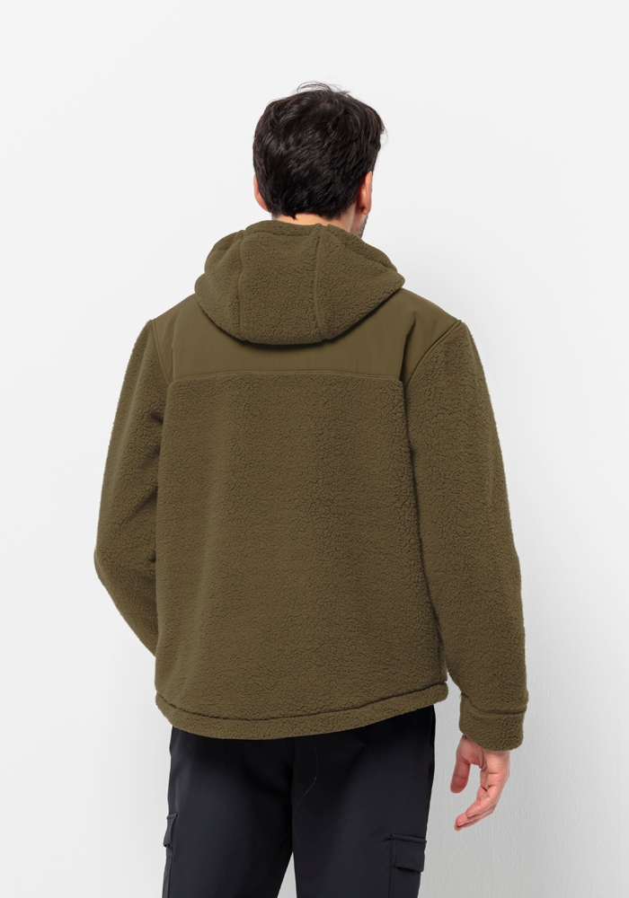 Jack Wolfskin Fleecejacke »FELSLICHT HOODED JKT M«, mit Kapuze