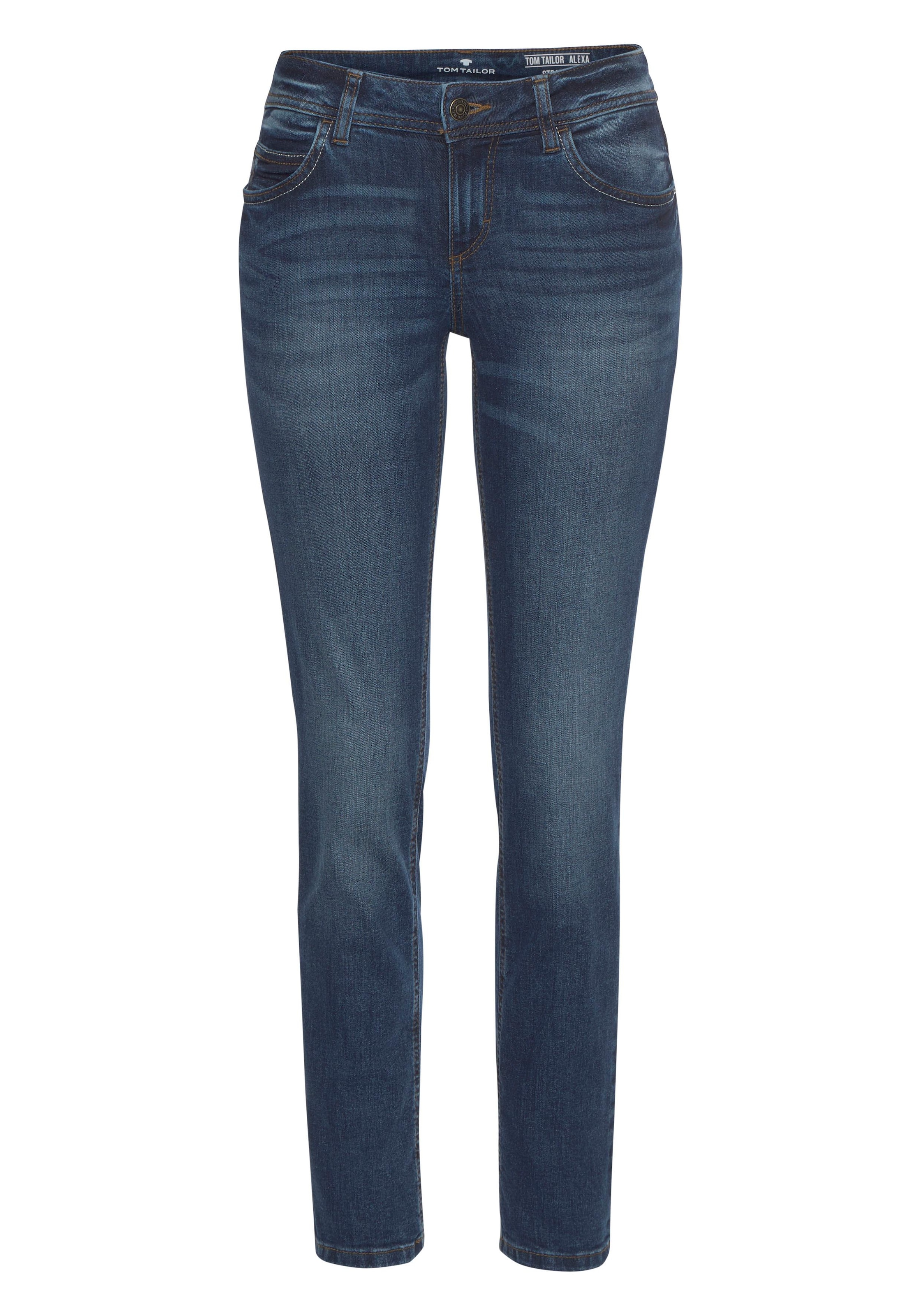 TOM TAILOR Straight-Jeans »Alexa Straight«, in gerader "Straight" 5-Pocket-Form