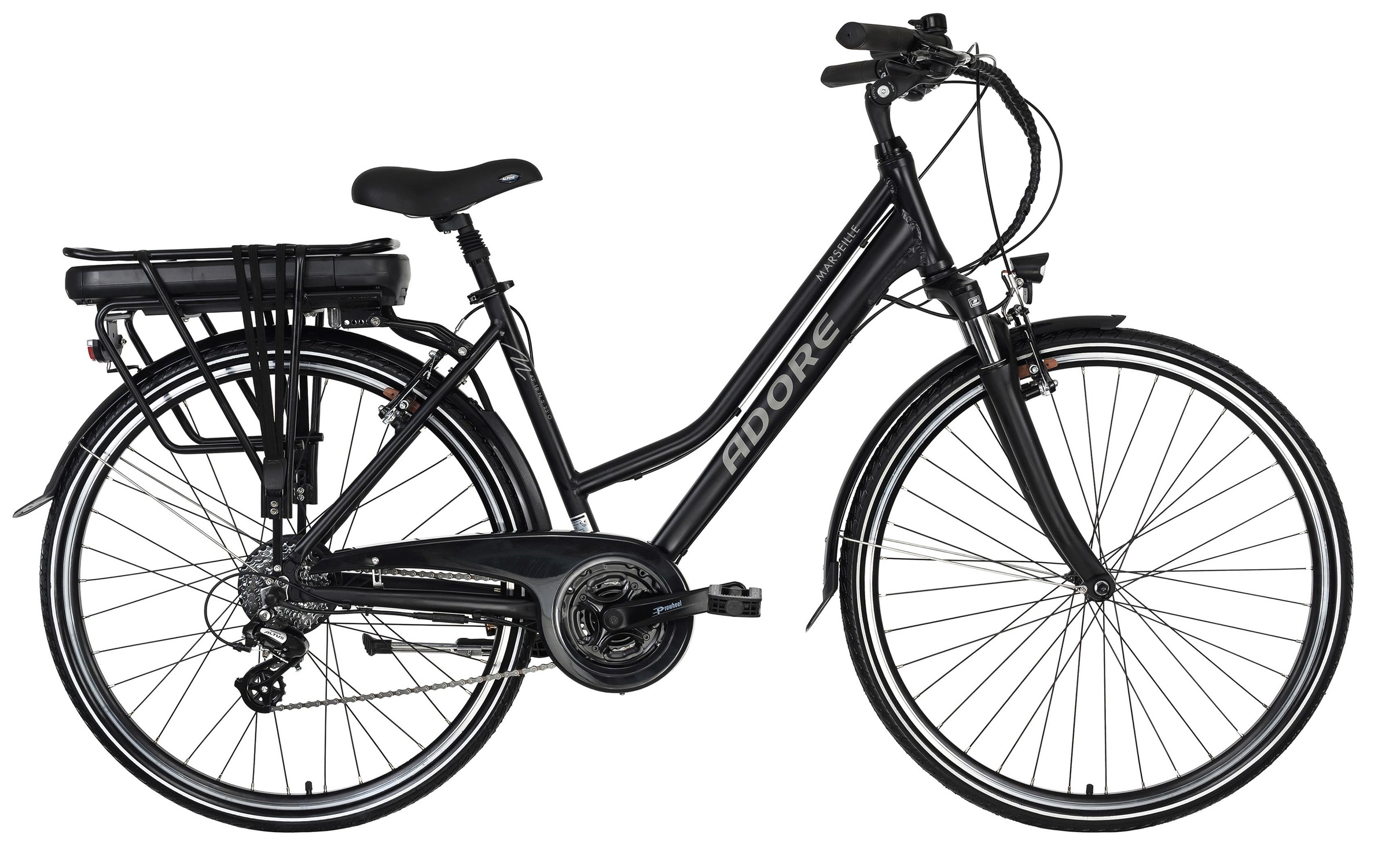 Adore E-Bike »Partnerset Marseille«, 24 Gang, Shimano, Altus, Heckmotor 250 W, (Spar-Set, 2 tlg.), Pedelec, Elektrofahrrad für Damen