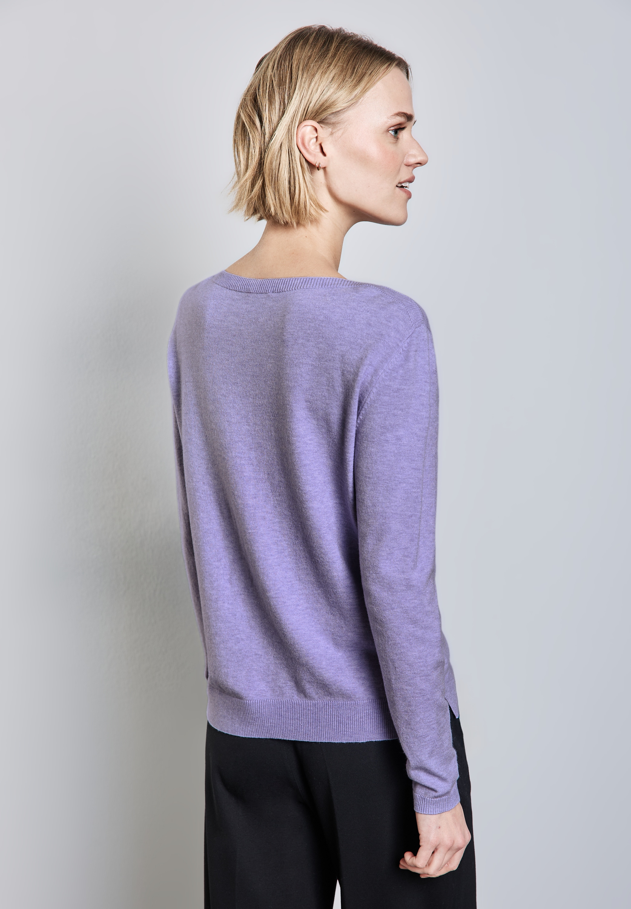 STREET ONE Strickpullover, aus Feinstrick