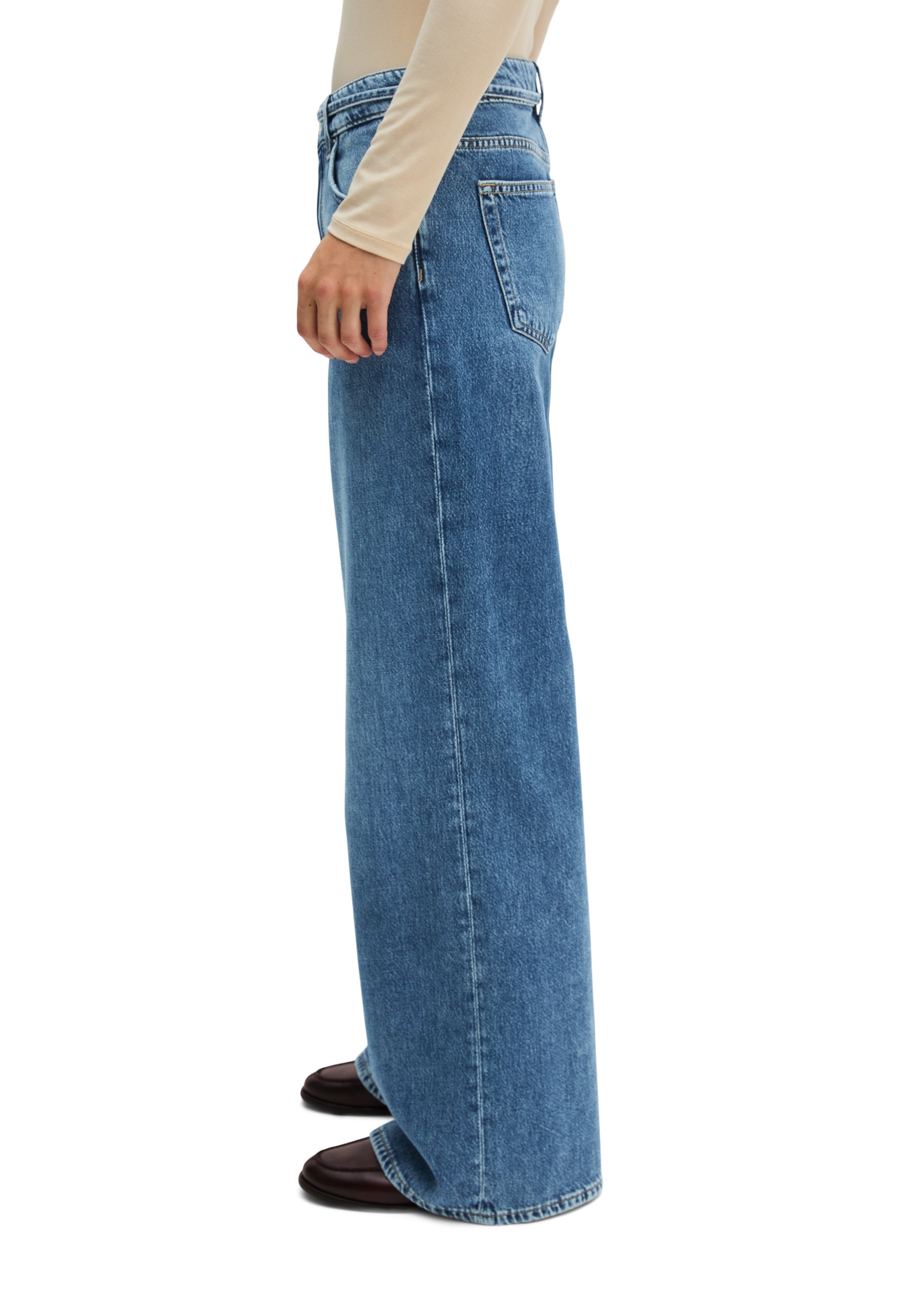 Marc O'Polo Weite Jeans »aus Rigid Denim ohne Elasthan«