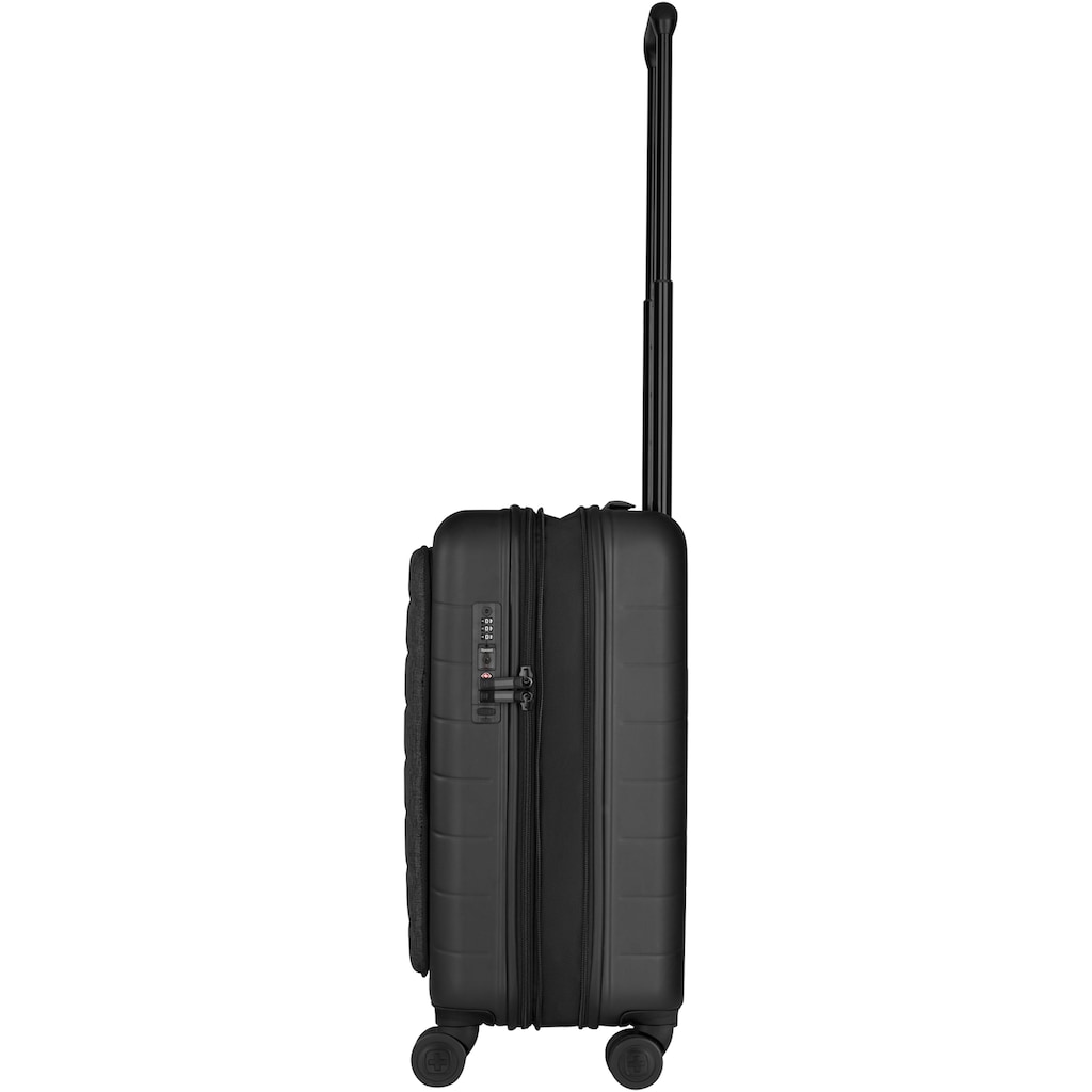 Wenger Business-Trolley »Syntry Carry-On, grau«, 4 Rollen, mit Volumenerweiterung, USB-Schleuse& Frontfach für Laptop und Tablet