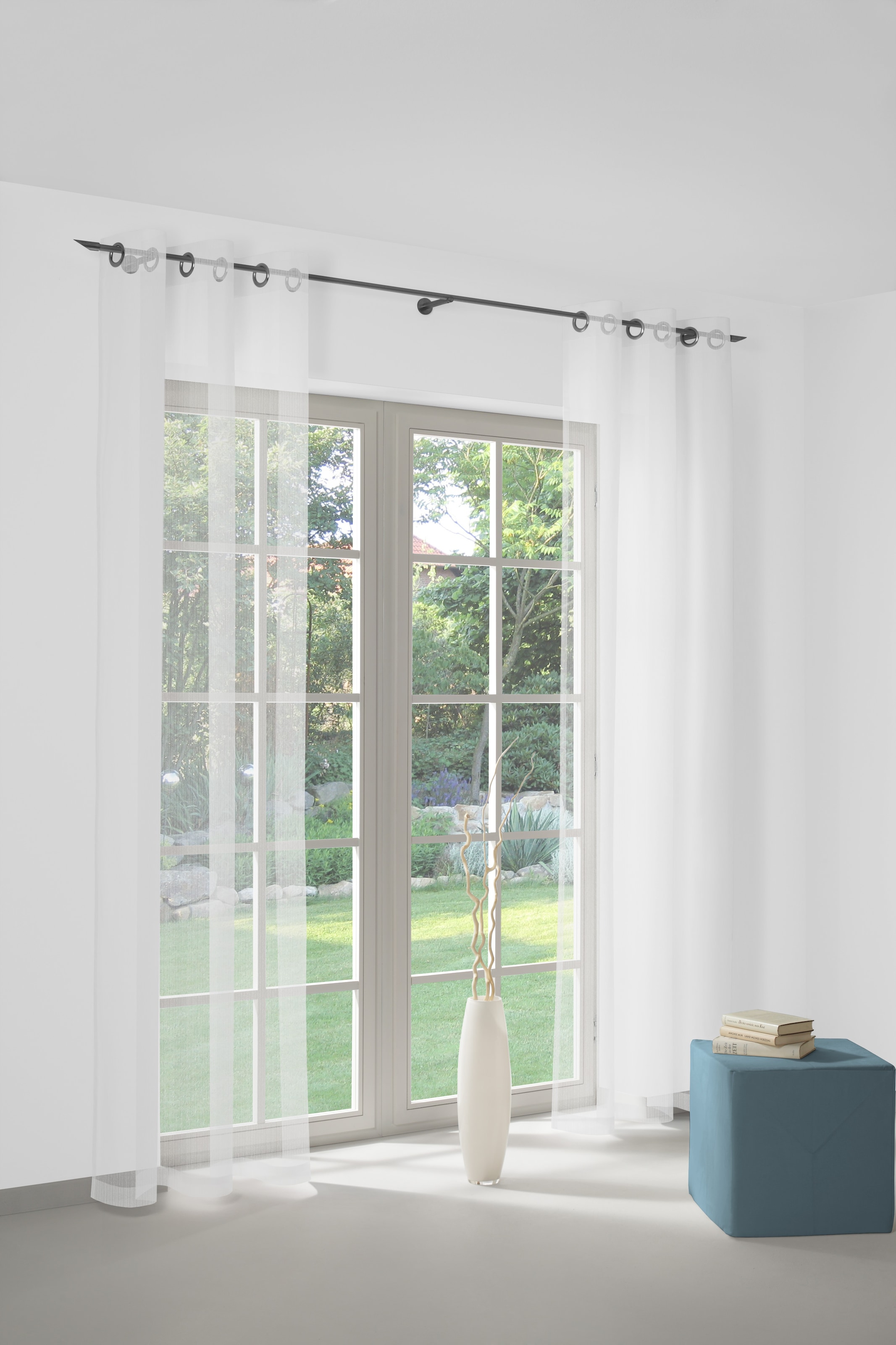 Wirth Gardine "Heike" Ösen 1 Stk. tlg. günstig online kaufen