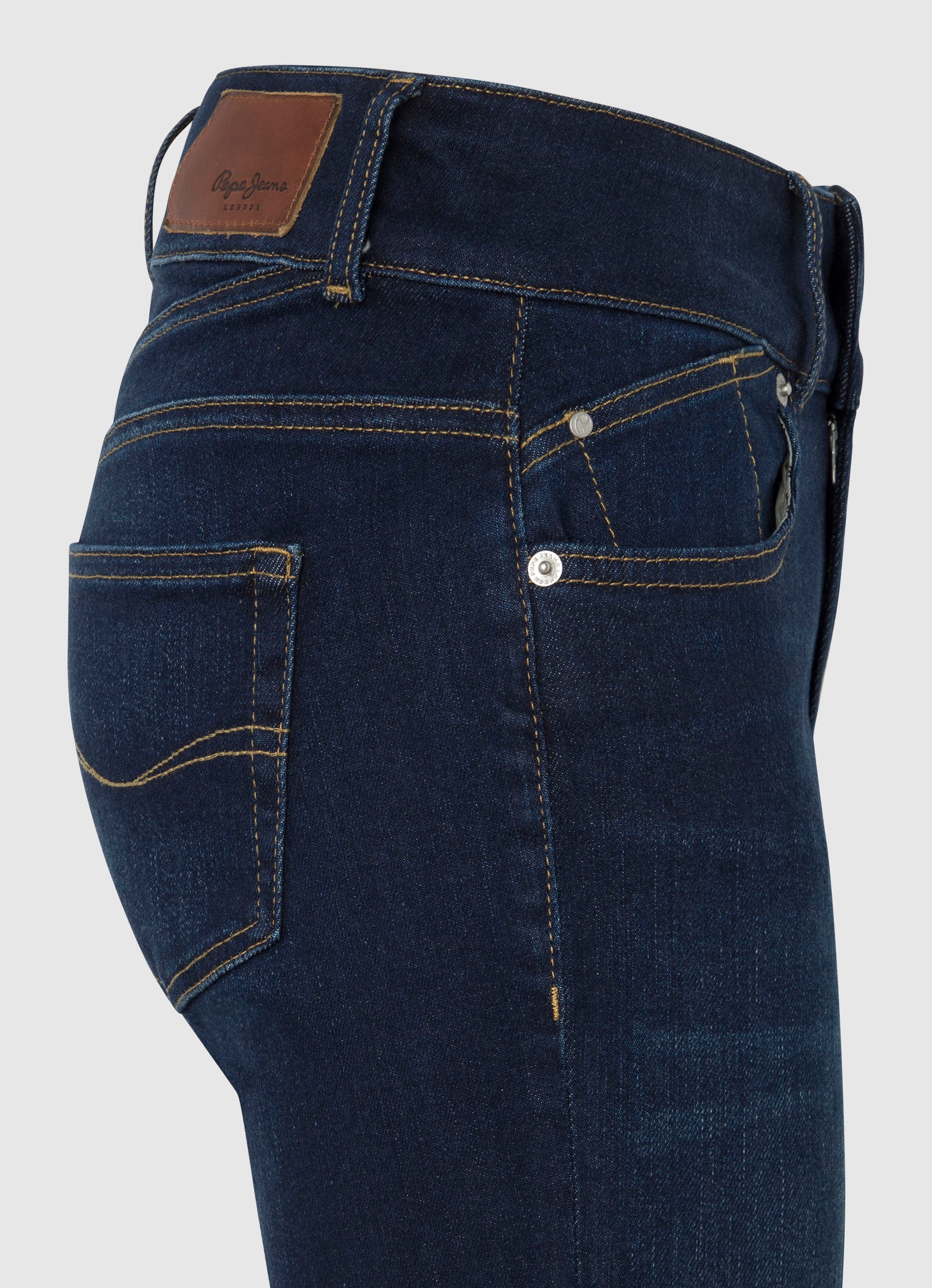 Pepe Jeans Slim-fit-Jeans »SLIM JEANS MW«, mit extrabreitem Bund mit Doppelknopf-Verschluss