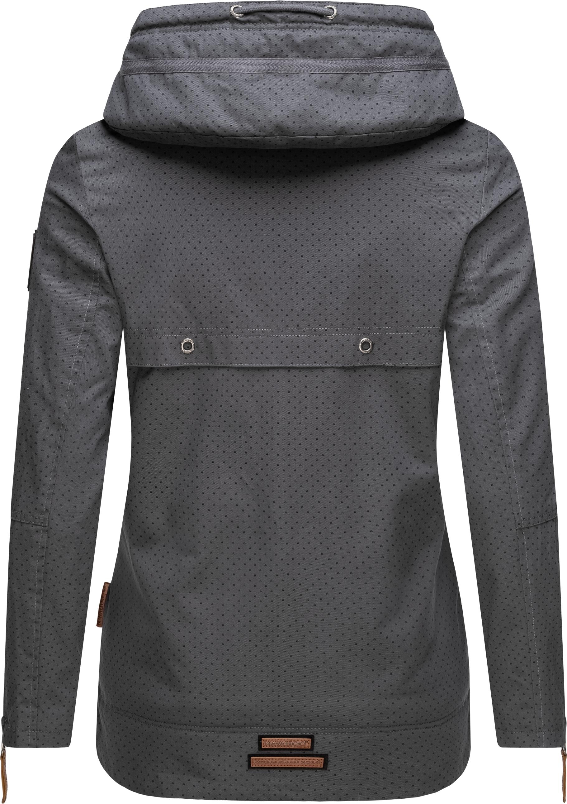 Navahoo Outdoorjacke »Wekoo«, mit Kapuze, moderner Damen Übergangsparka aus Baumwolle mit Kapuze