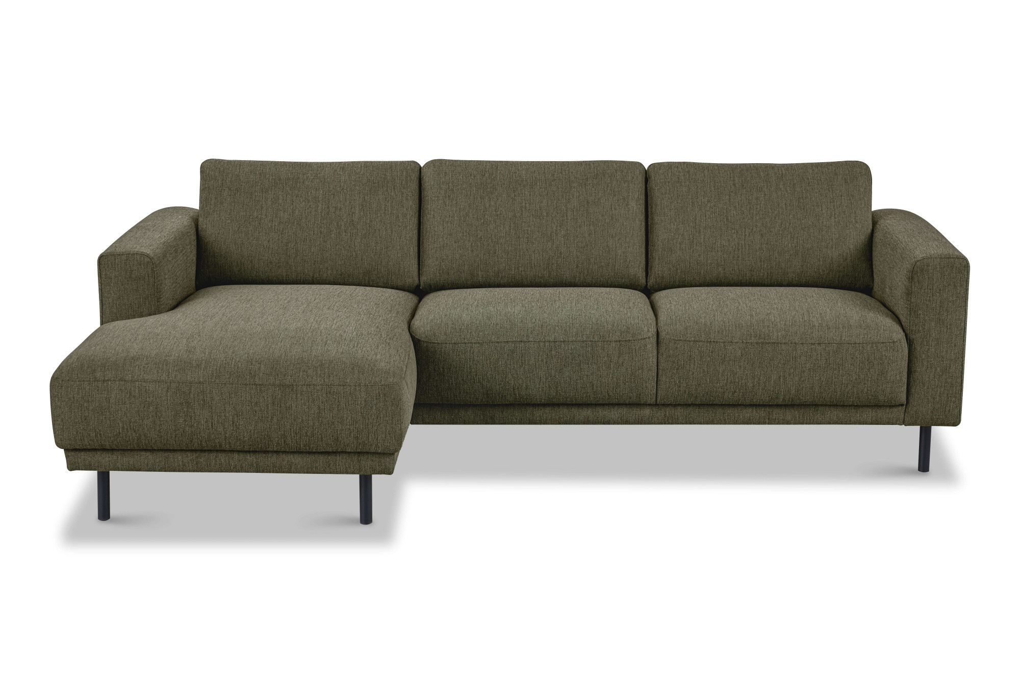 Home affaire Ecksofa "Sveeva, L-Form, B.238 cm, schwarze Metallfüße" langle günstig online kaufen