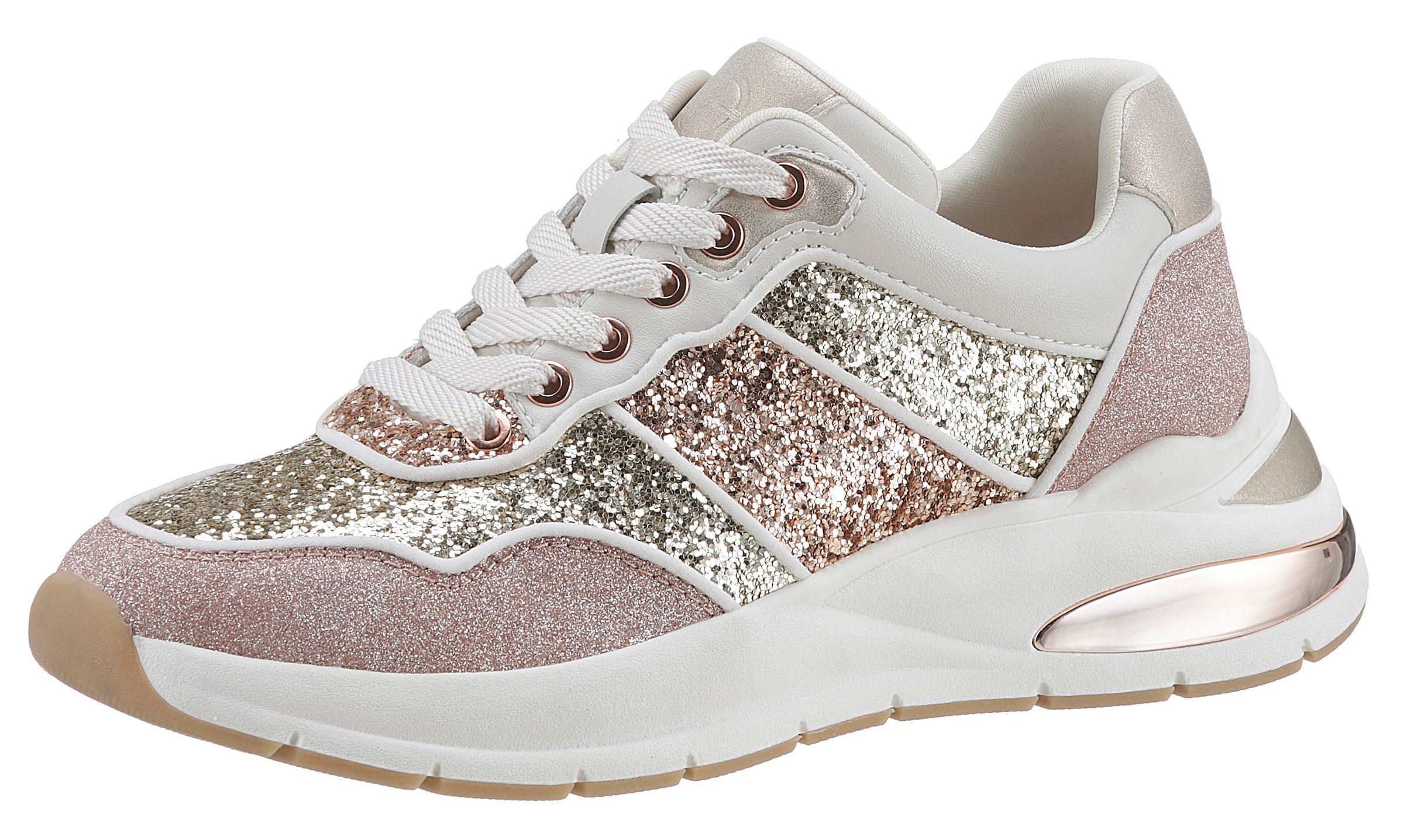 Tamaris Sneaker im žvilgantis Look Freizeitsch...