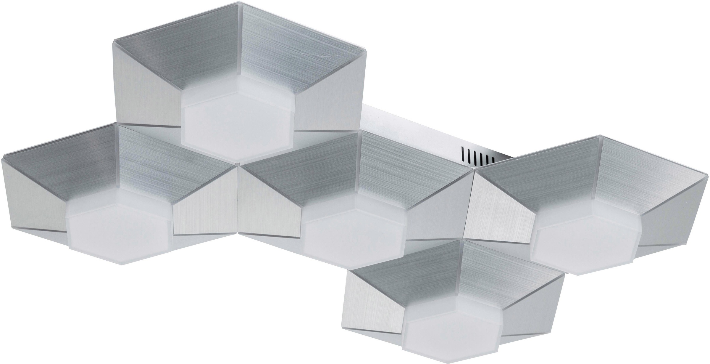WOFI Deckenleuchte BENTE, LED-Board, Warmweiß, Deckenlampe