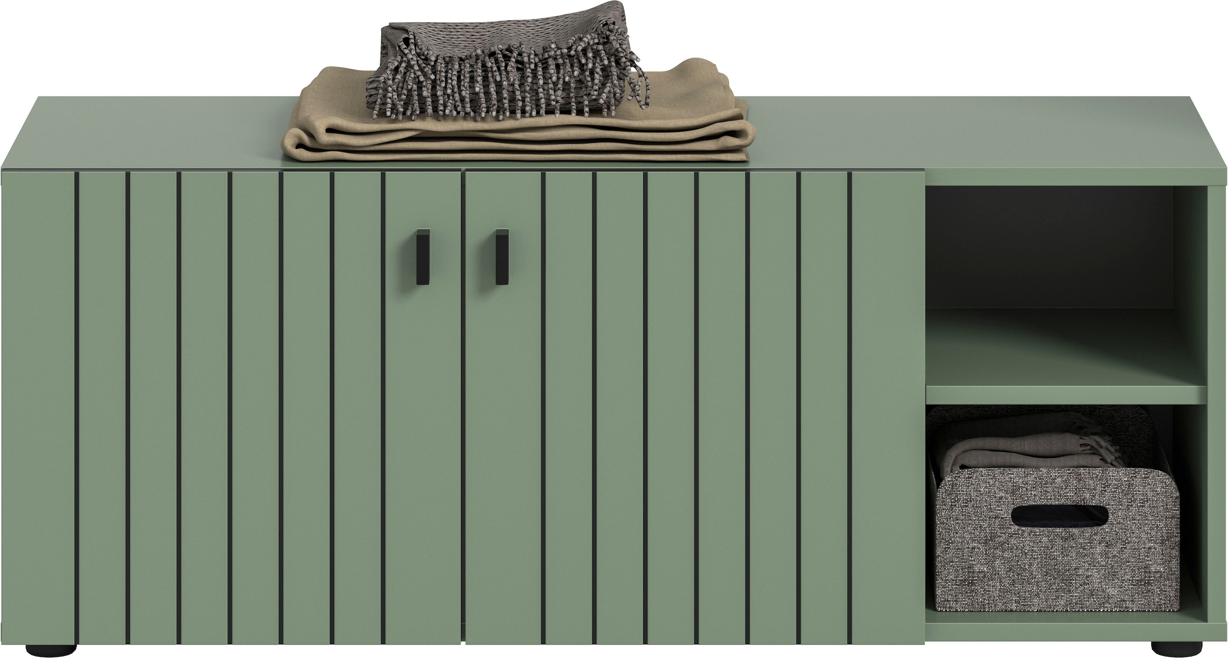 INOSIGN Sitzbank "TATIO, 106x43x37 cm, 2 Türen, 2 offene Fächer" Sitzbank u günstig online kaufen