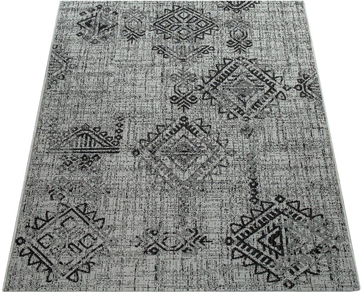Rauten »Coco Teppich Muster, rechteckig, In- BAUR Home geeignet Design, Paco | Flachgewebe, Outdoor und 204«, Vintage