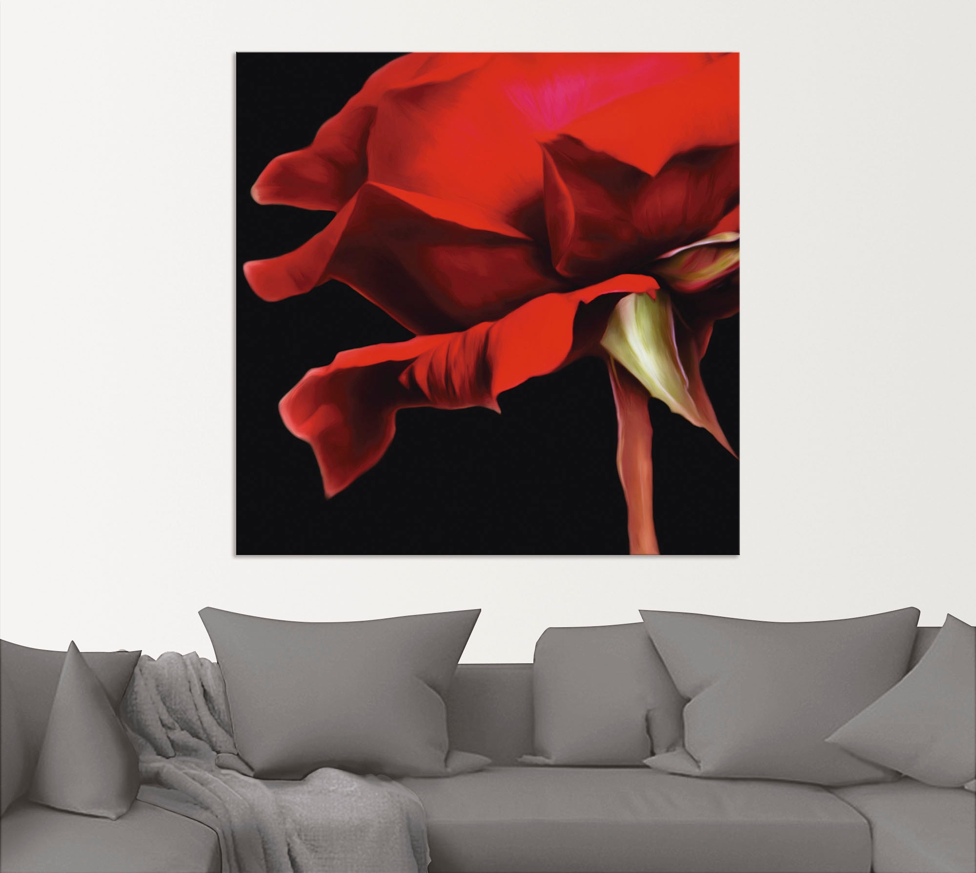 Artland Wandbild »Rose«, Blumen, (1 St.), als Alubild, Outdoorbild, Wandaufkleber in verschied. Größen