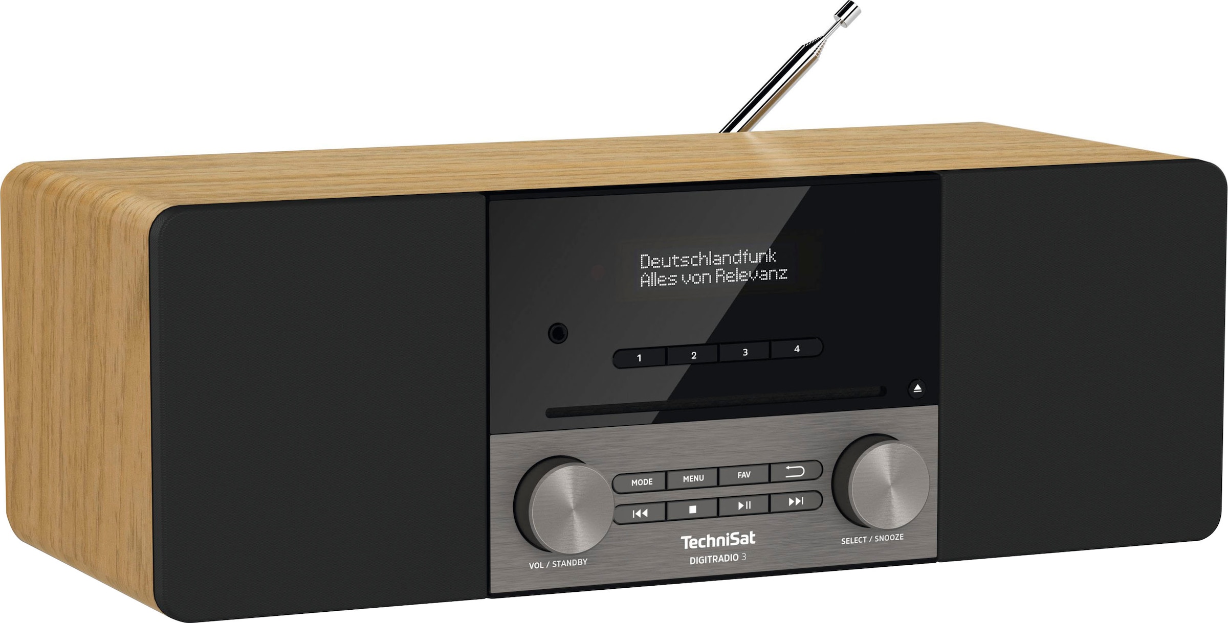TechniSat Digitalradio CD-Player, | mit (A2DP (DAB+) Bluetooth-AVRCP Germany Digitalradio in W), »DIGITRADIO 3«, Bluetooth BAUR RDS 20 Made (DAB+)-UKW
