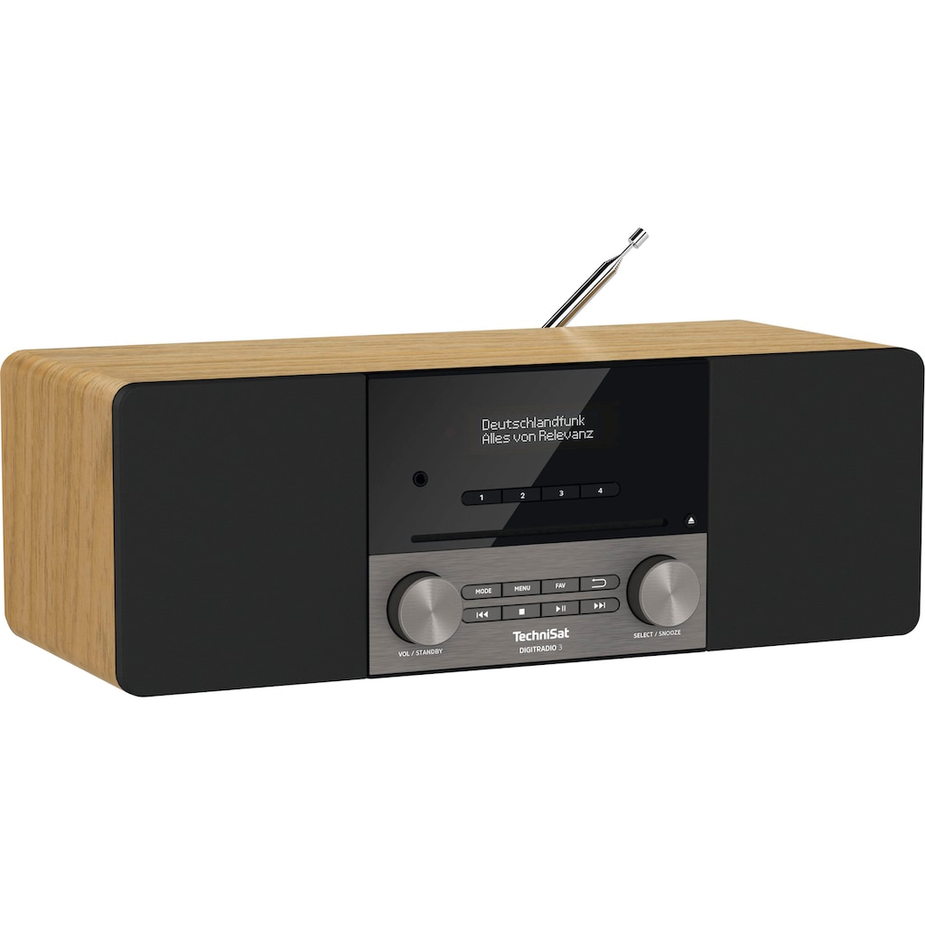 TechniSat Digitalradio (DAB+) »DIGITRADIO 3«, (A2DP Bluetooth-AVRCP Bluetooth Digitalradio (DAB+)-UKW mit RDS 20 W)