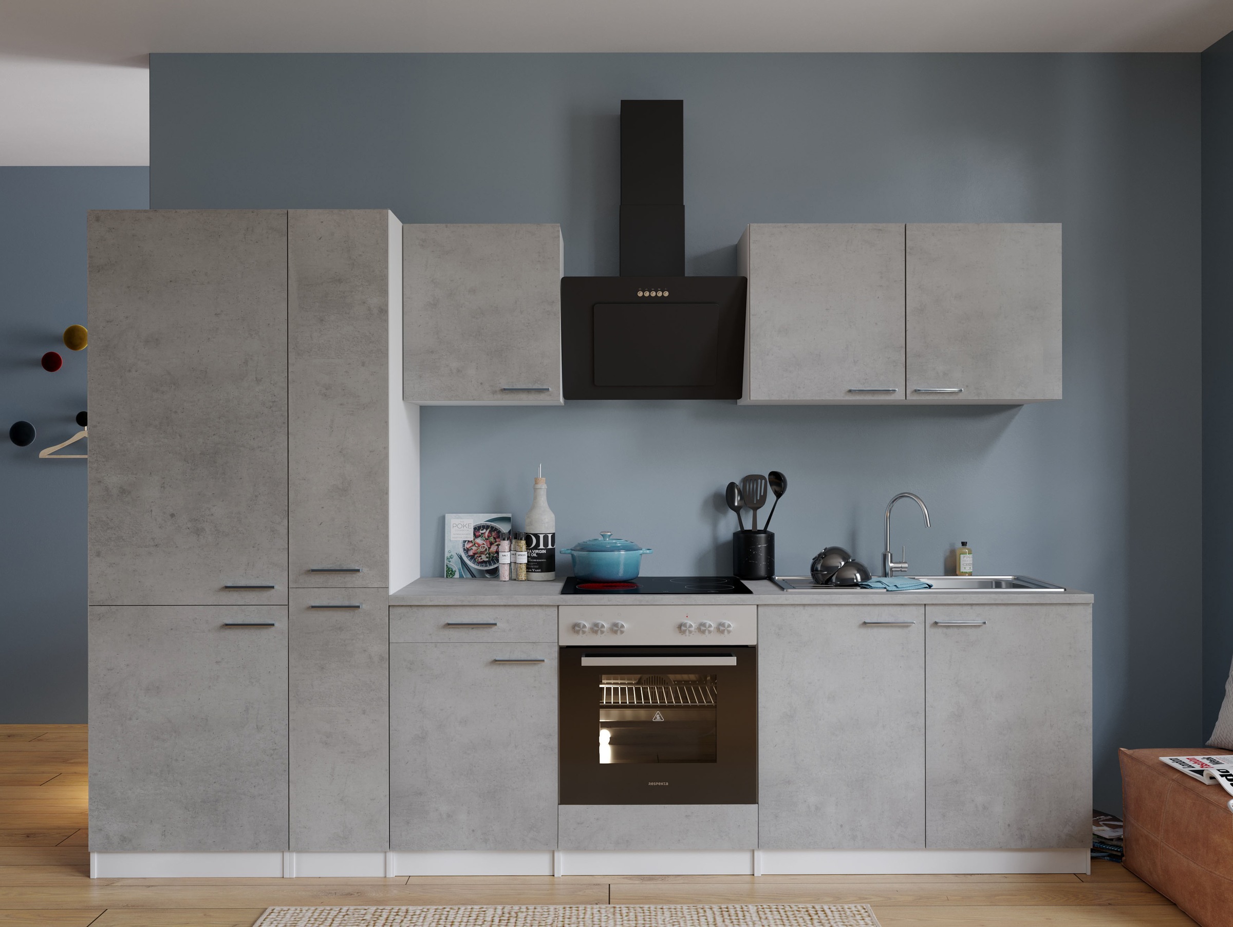 MESANA Küchenzeile "Malia", Breite 300 cm, 85 cm Arbeitshöhe, in exklusiver günstig online kaufen