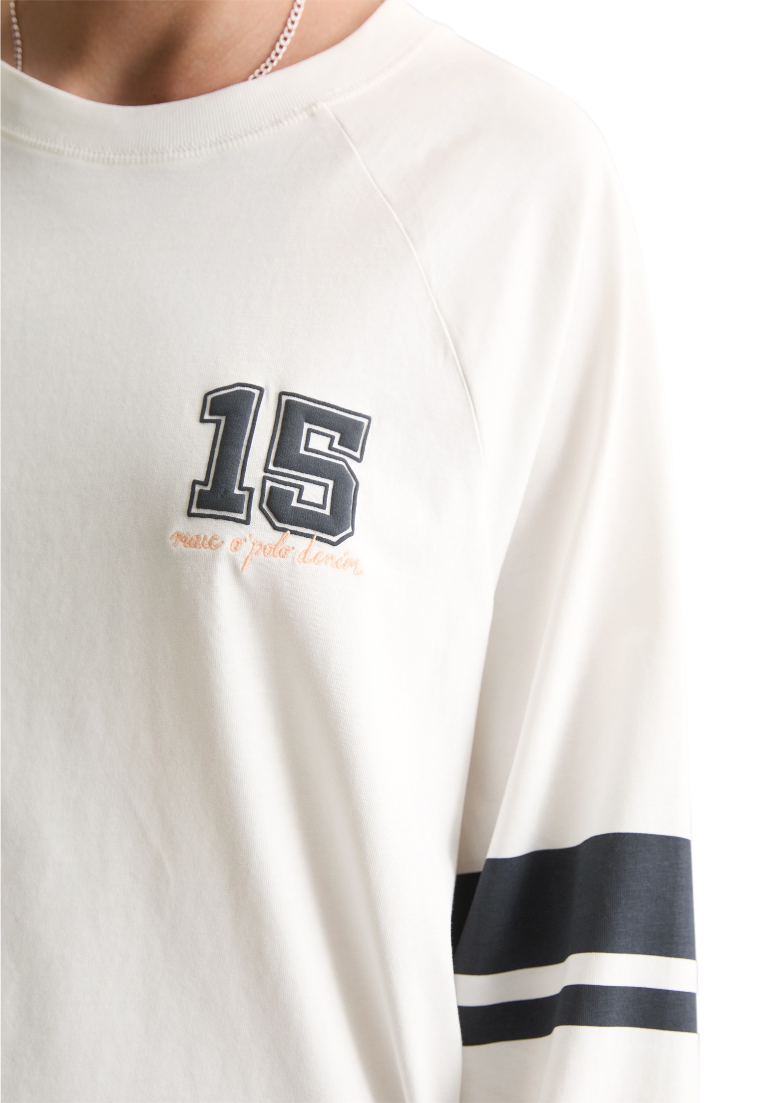 Marc O'Polo DENIM Langarmshirt »mit Streifen-Prints am Ärmel«