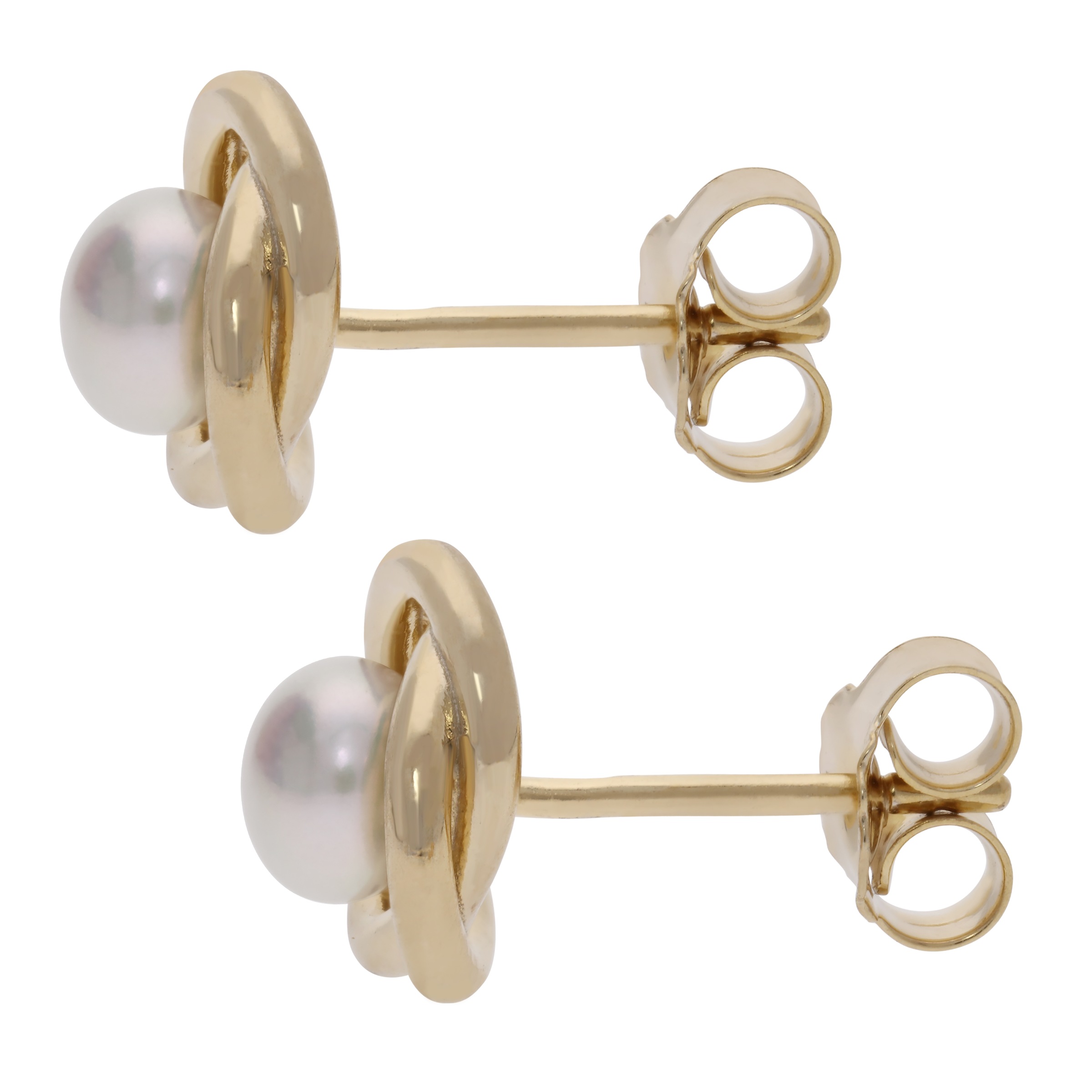 Firetti Paar Ohrstecker »Schmuck Geschenk Silber 925 Ohrschmuck Ohrringe Knoten« mit Süßwasserzuchtperle