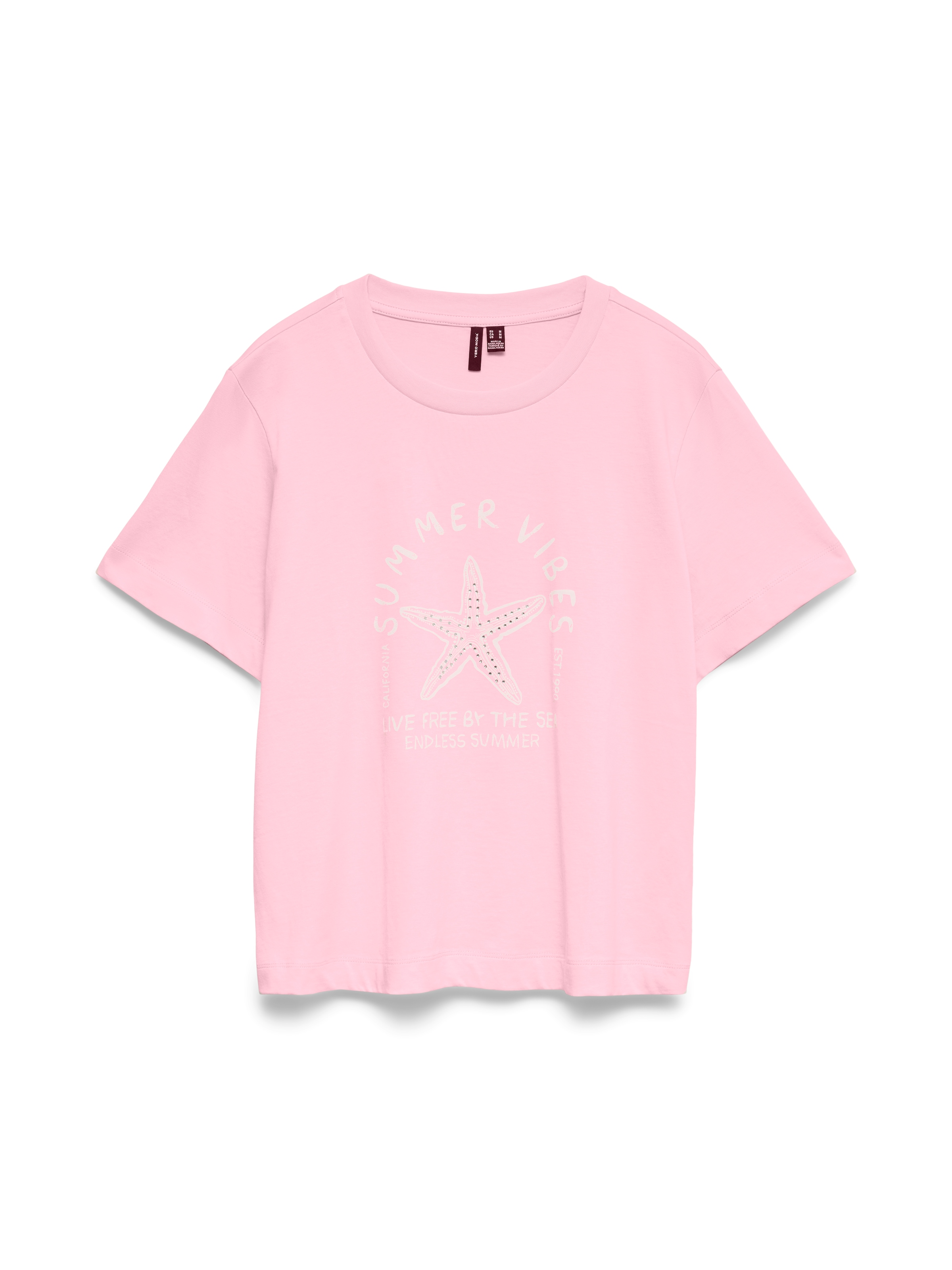 Vero Moda Kurzarmshirt »VMPALMA METTE SS TOP BOX JRS« Baumwolle