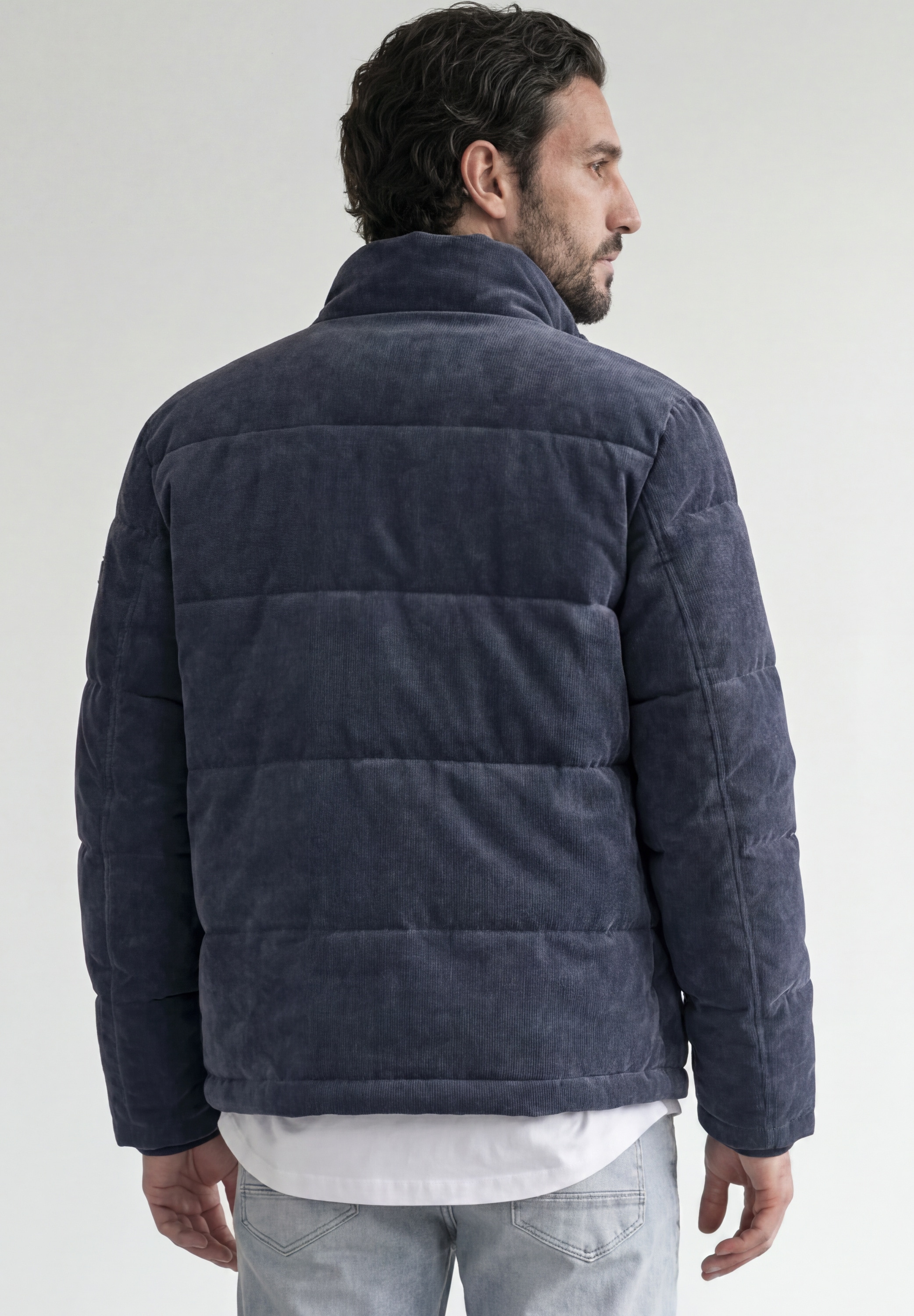 STREET ONE MEN Winterjacke ohne Kapuze mit durchgehender Knopfleiste vorn