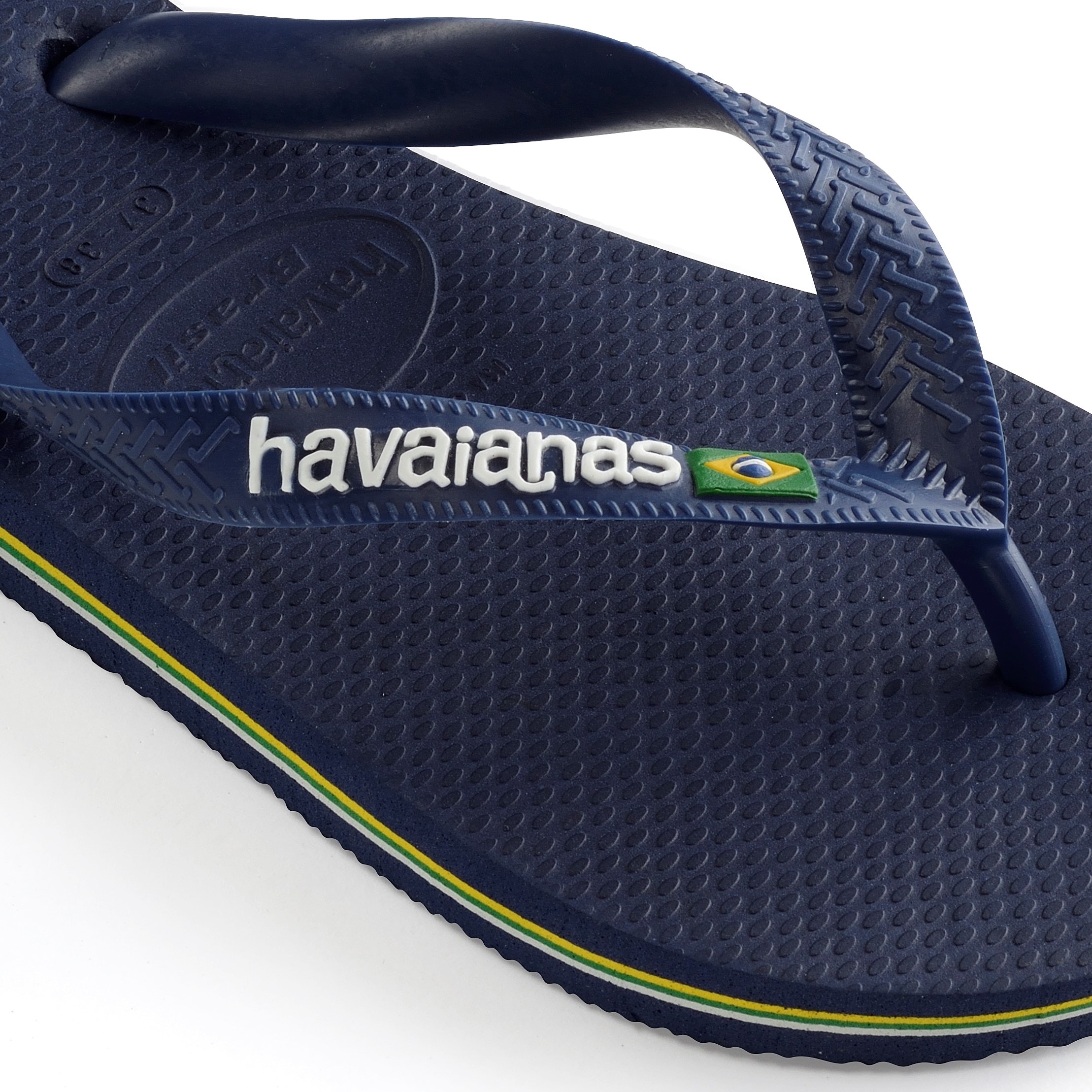 Havaianas Zehentrenner »BRASIL LOGO«, Sommerschuh, Schlappen, Poolsildes mit Logoschriftzug