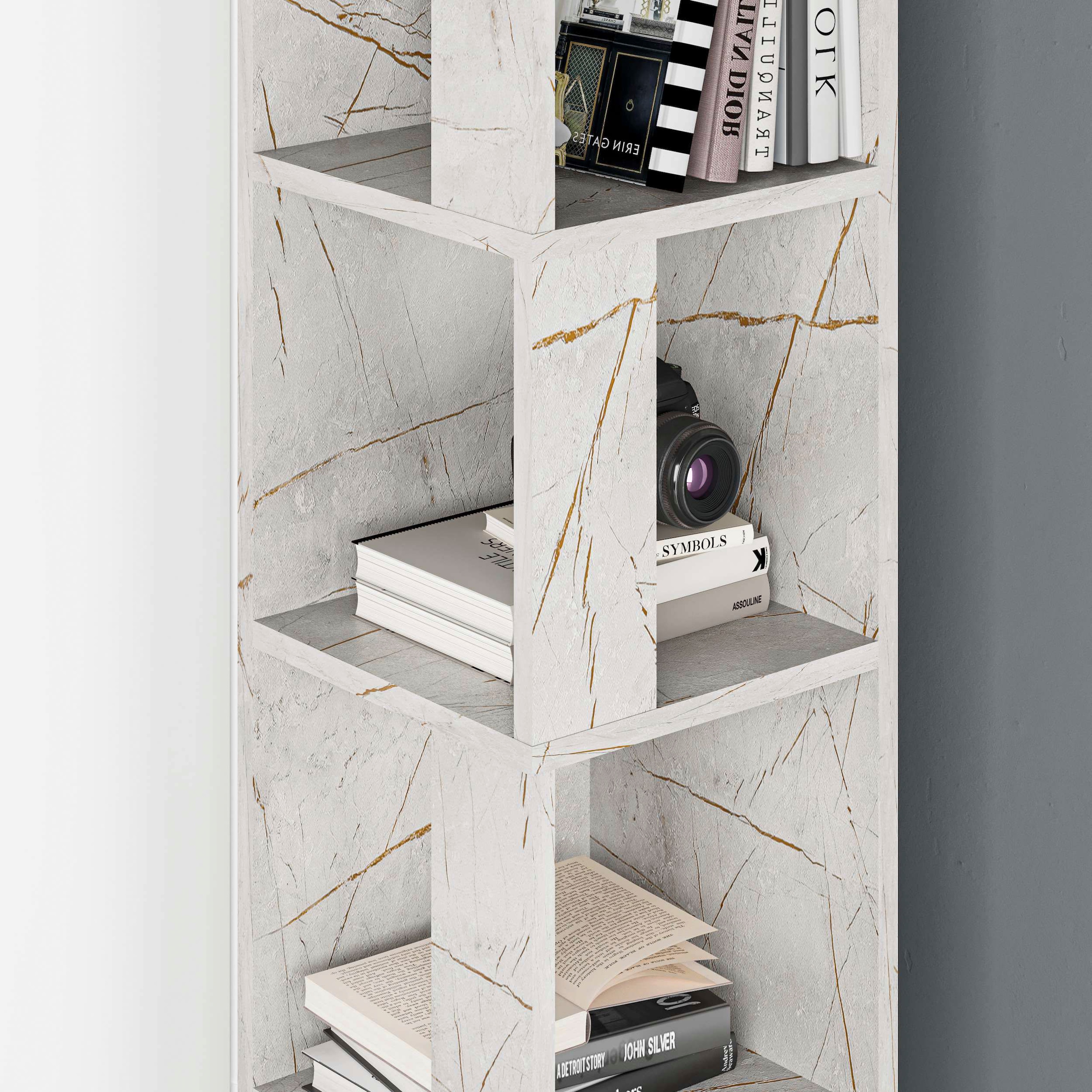 Decortie Bücherregal »Piano Bücherregal«, (Packung), Leichte Montage, Lagerung, Platzsparend