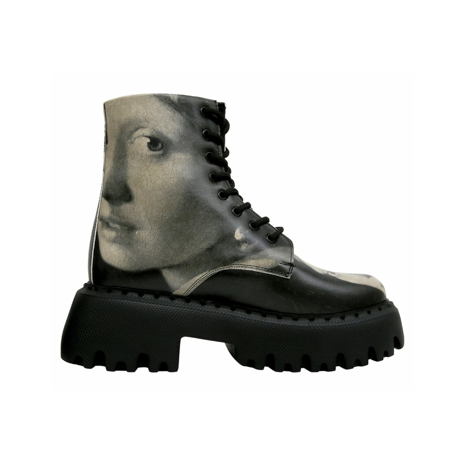 DOGO Chelseaboots »Girl with A Pearl Earring BW«, Vegan