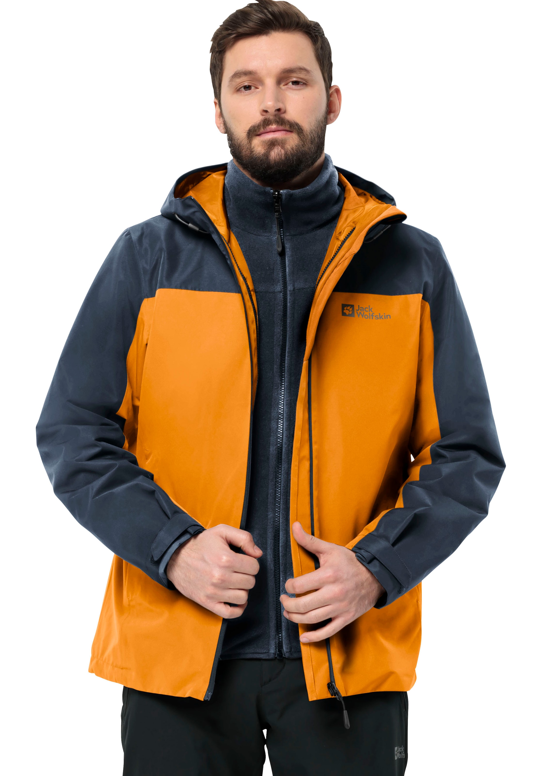Jack Wolfskin 3-in-1-Funktionsjacke "TAUBENBERG 3IN1 JKT M", mit Kapuze, 3i günstig online kaufen