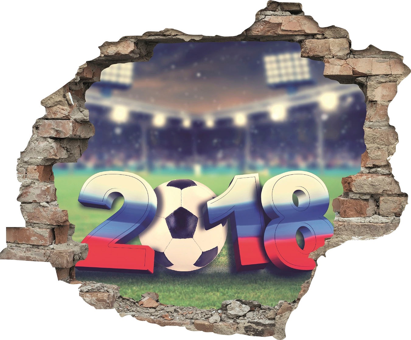 queence Wandtattoo »Fußball WM 2018« (1 St.)