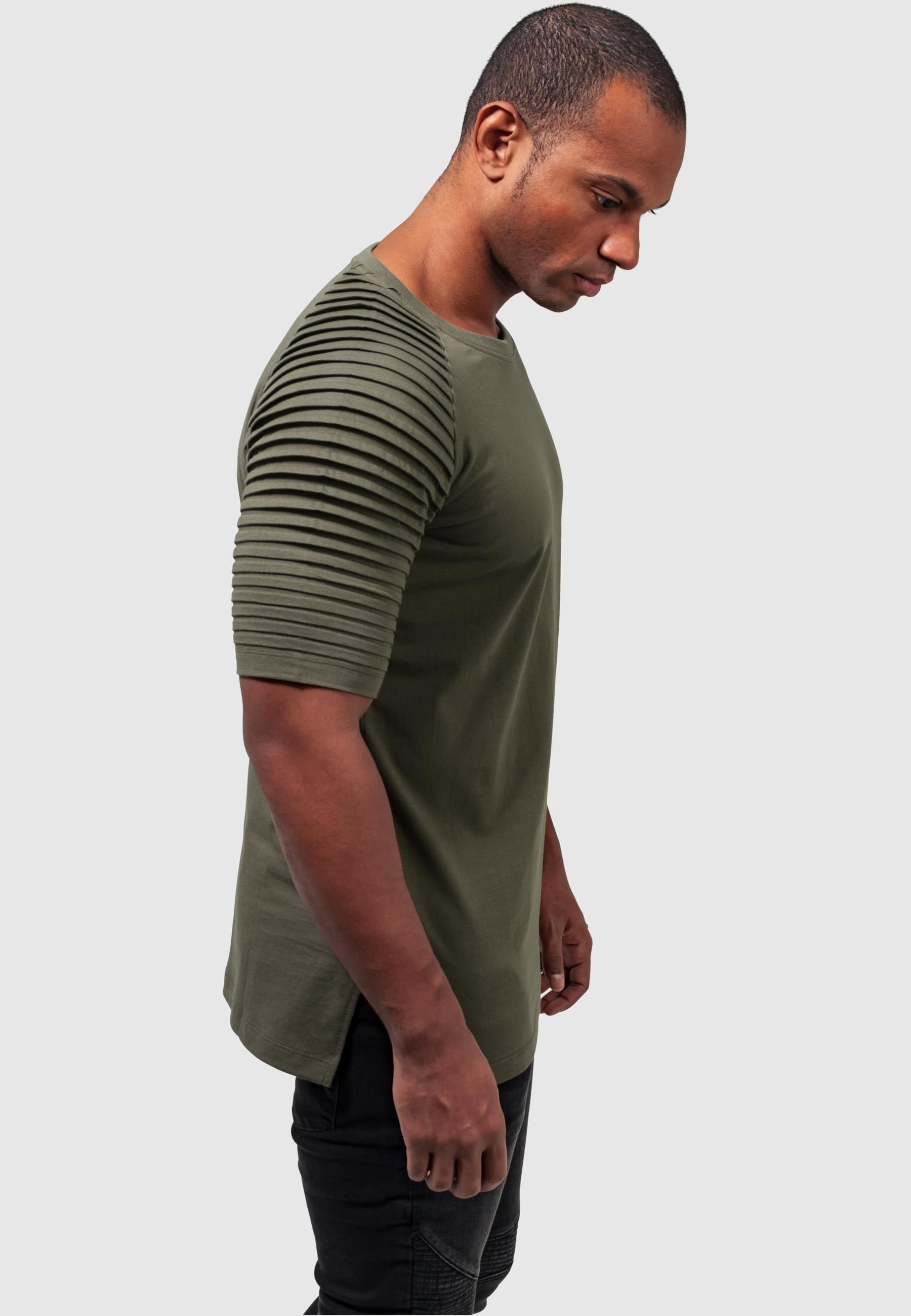 URBAN CLASSICS T-Shirt »Urban Classics Herren Pleat Raglan Tee«, (1 tlg.)