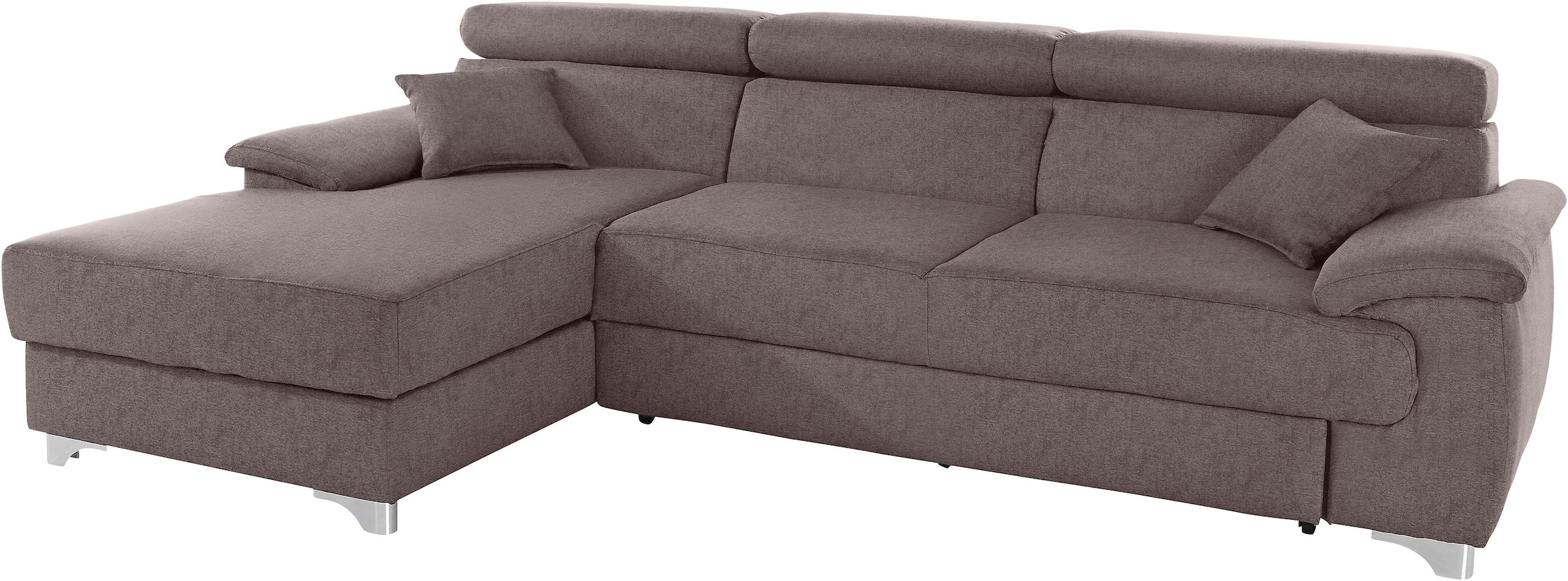 DOMO collection Ecksofa "Mira, inklusive Kopfteilverstellung für mehr Wohlf günstig online kaufen
