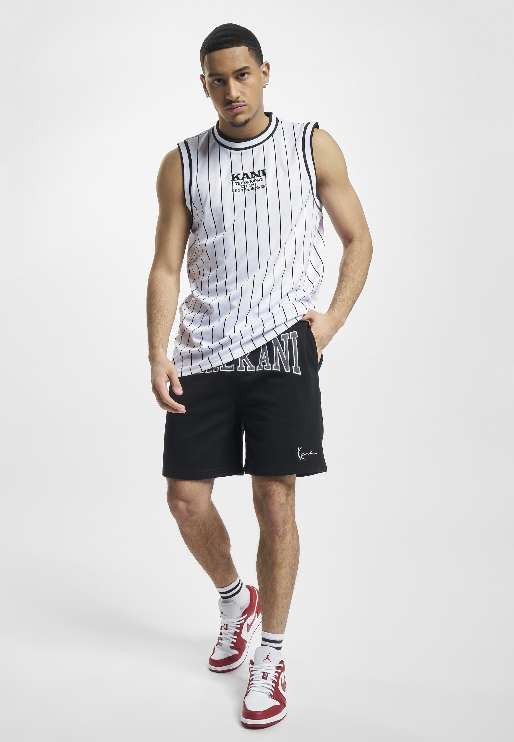 Karl Kani Sweatshorts »Karl Kani Herren KM232-006-2 KK College Signature Sweatshorts«