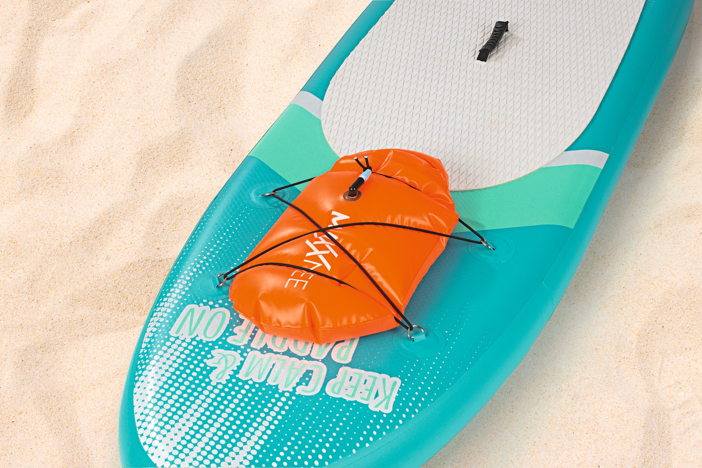MAXXMEE Inflatable Paddle-Board mit Transportrucksack) | tlg., »MAXXMEE (Spar-Set, 2021«, Pumpe auf und 7 SUP-Board Paddel, Stand-Up Raten BAUR