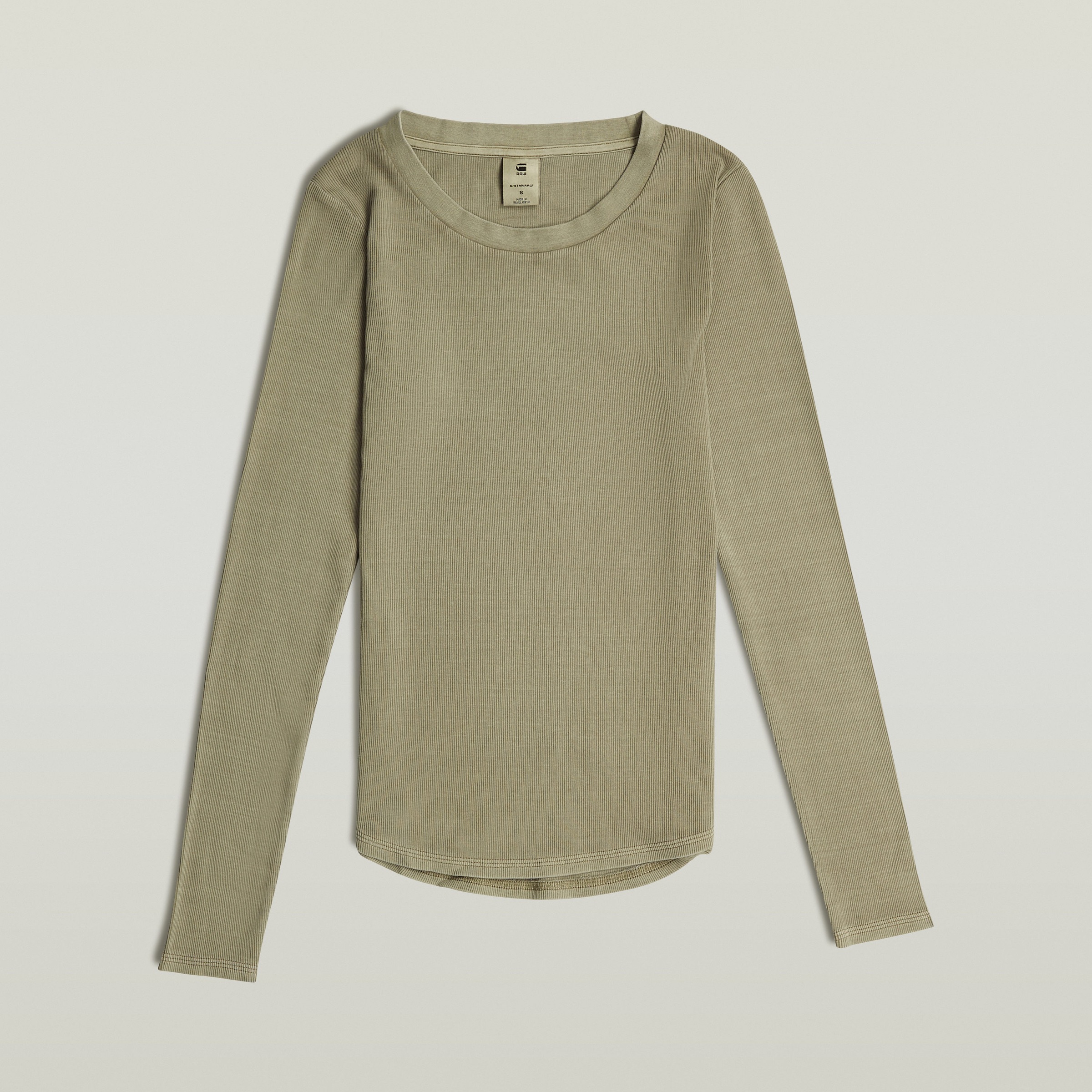 G-STAR Langarmshirt »Tops Overdyed slim«, im Overdyed-Look