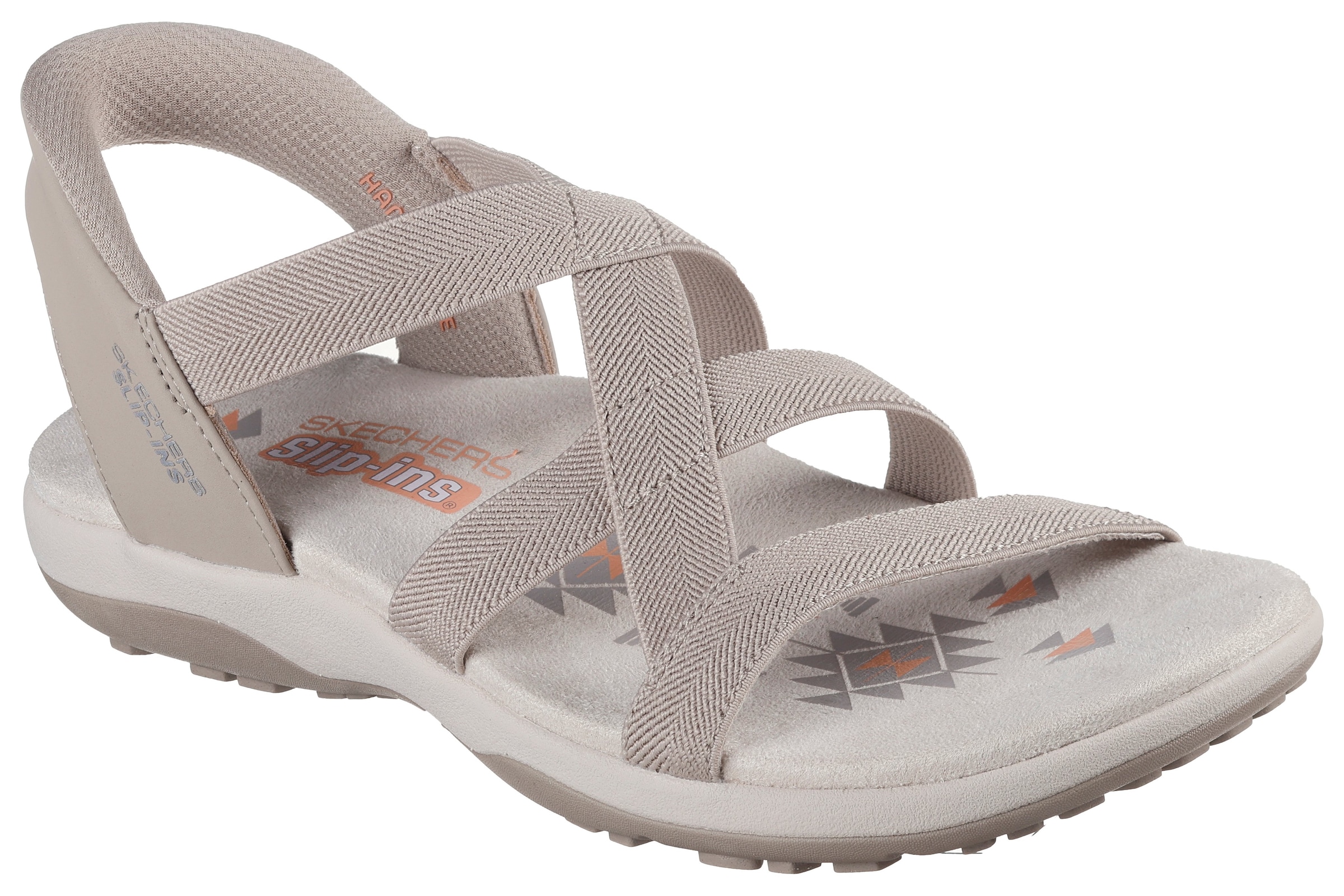 Skechers Sandale "REGGAE SLIM-STRETCH FLEX", Flats, Trekking Sandale mit Sl günstig online kaufen