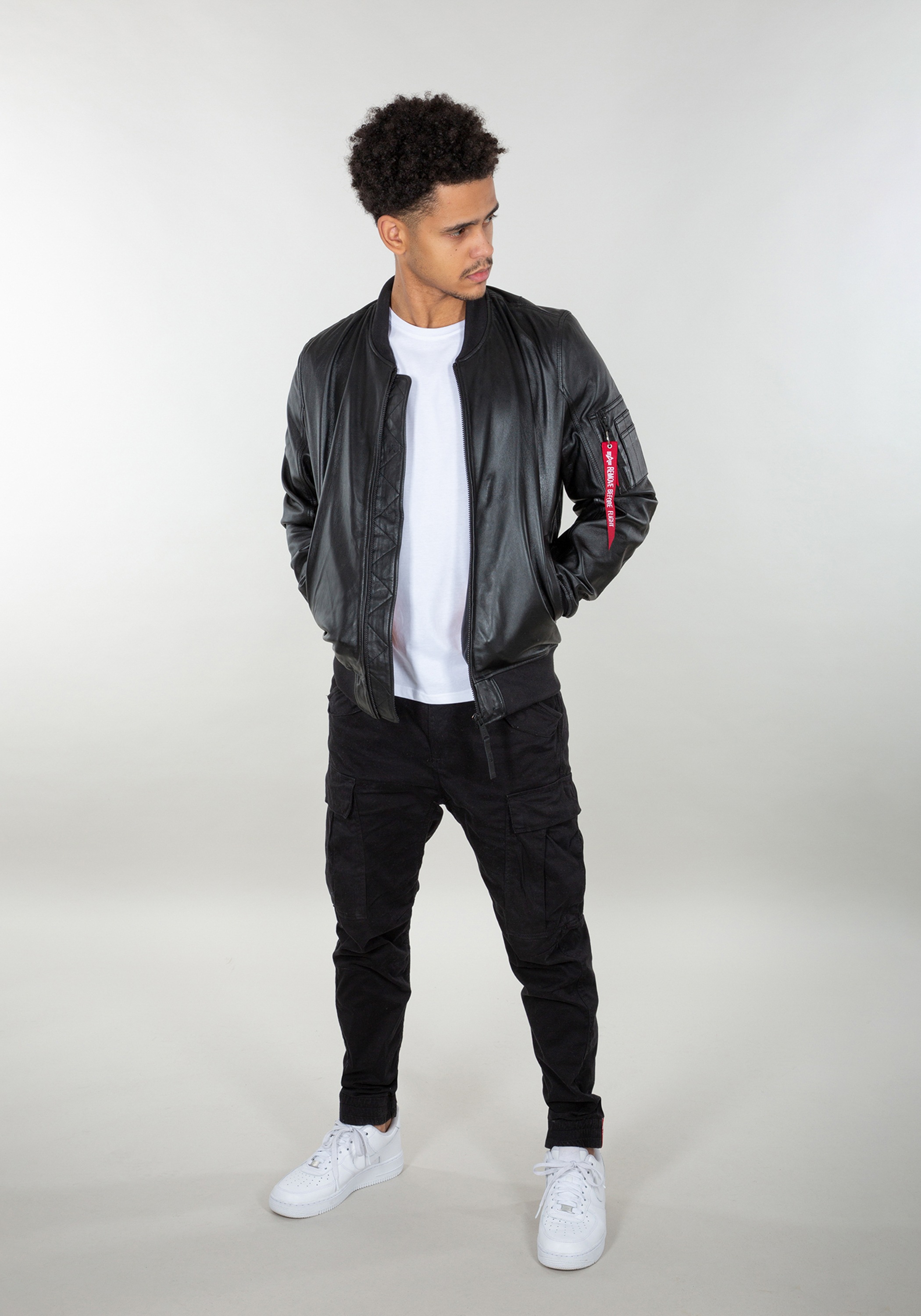 Alpha Industries Bomberjacke "MA-1 Leather LW II" günstig online kaufen
