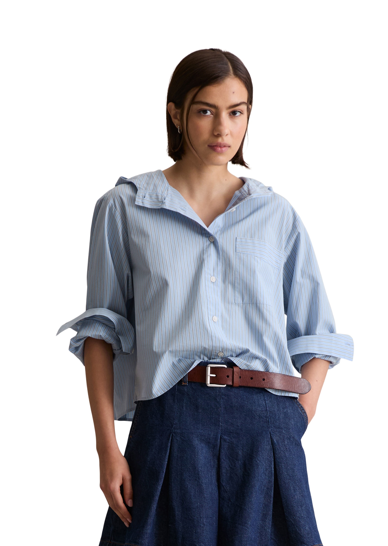 Marc OPolo DENIM Langarmbluse "aus Papertouch Popeline" günstig online kaufen