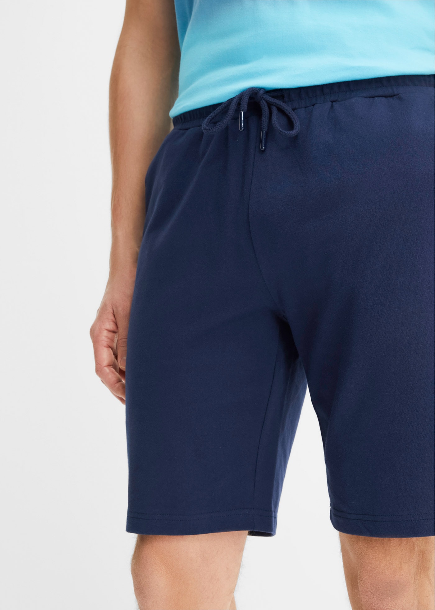 bonprix T-Shirt »T-Shirt und Sweat-Bermuda (2-tlg.Set) aus reiner Baumwolle« Set, 2, 2 Stk. T-Shirt und Sweat-Bermuda (2-tlg.Set)