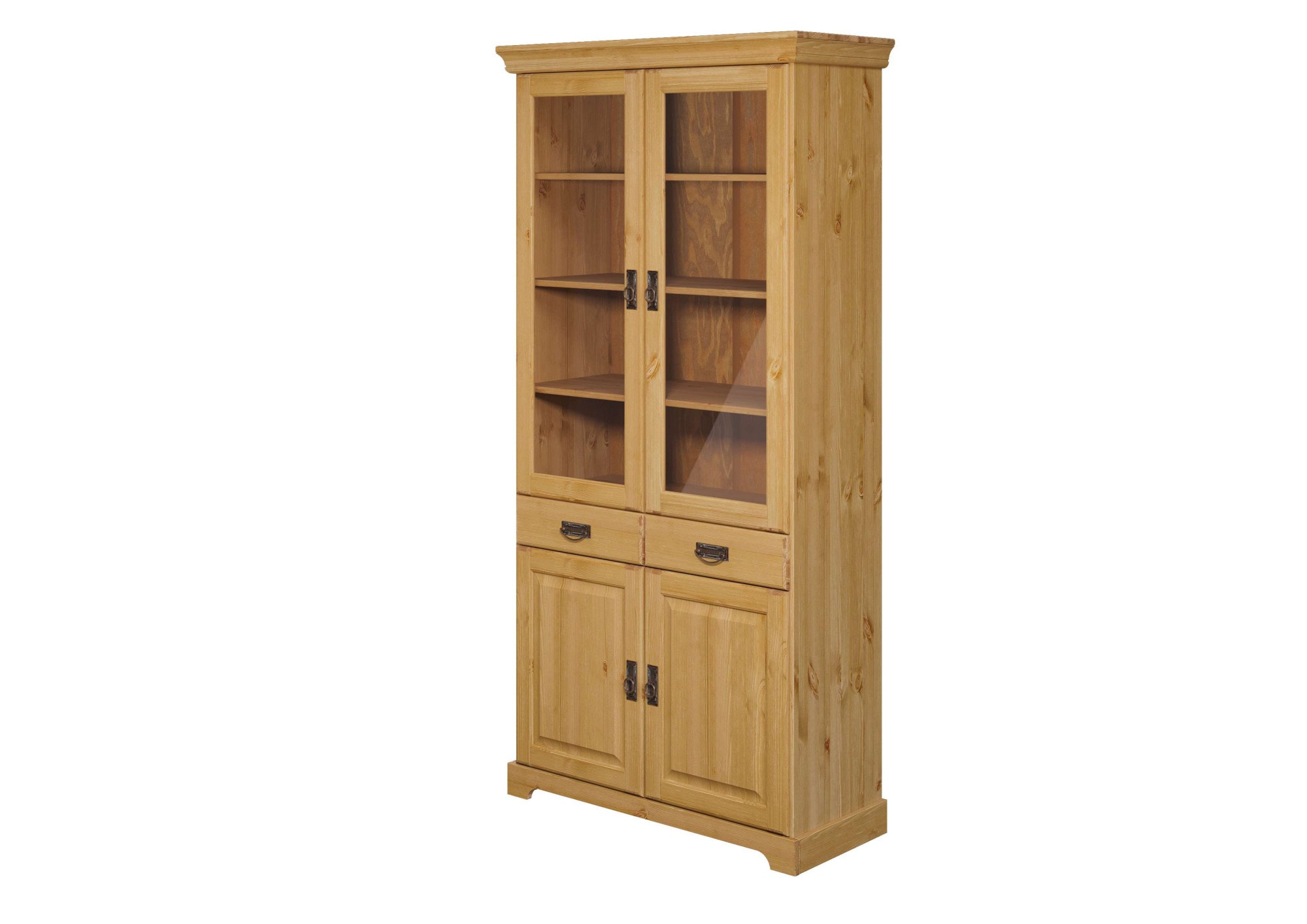 OTTO home Vitrine "Rügen" zertifiziertes Massivholz, Höhe 192 cm, im Landhausstil