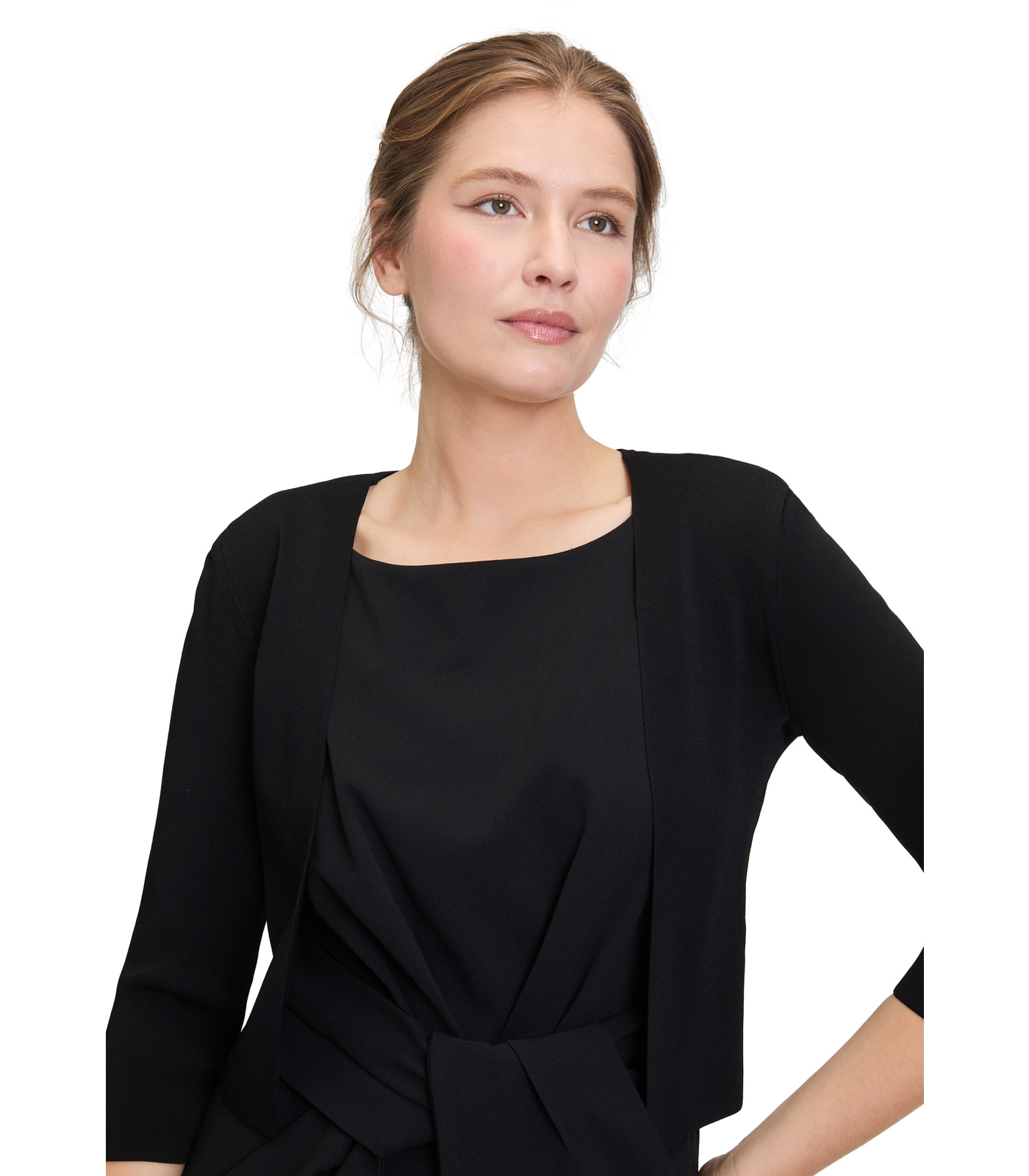 Vera Mont Strickjacke »Vera Mont Strickbolero langarm«, Ärmelschlitz