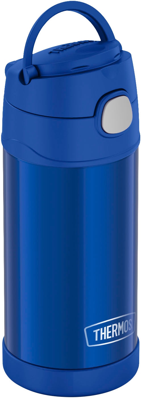THERMOS Isolierflasche »FUNTAINER STRAW BOTTLE, doppelwandiger Edelstahl, spülmaschinenfest« 0,35l, mit Silikonstrohalm, absolut dicht