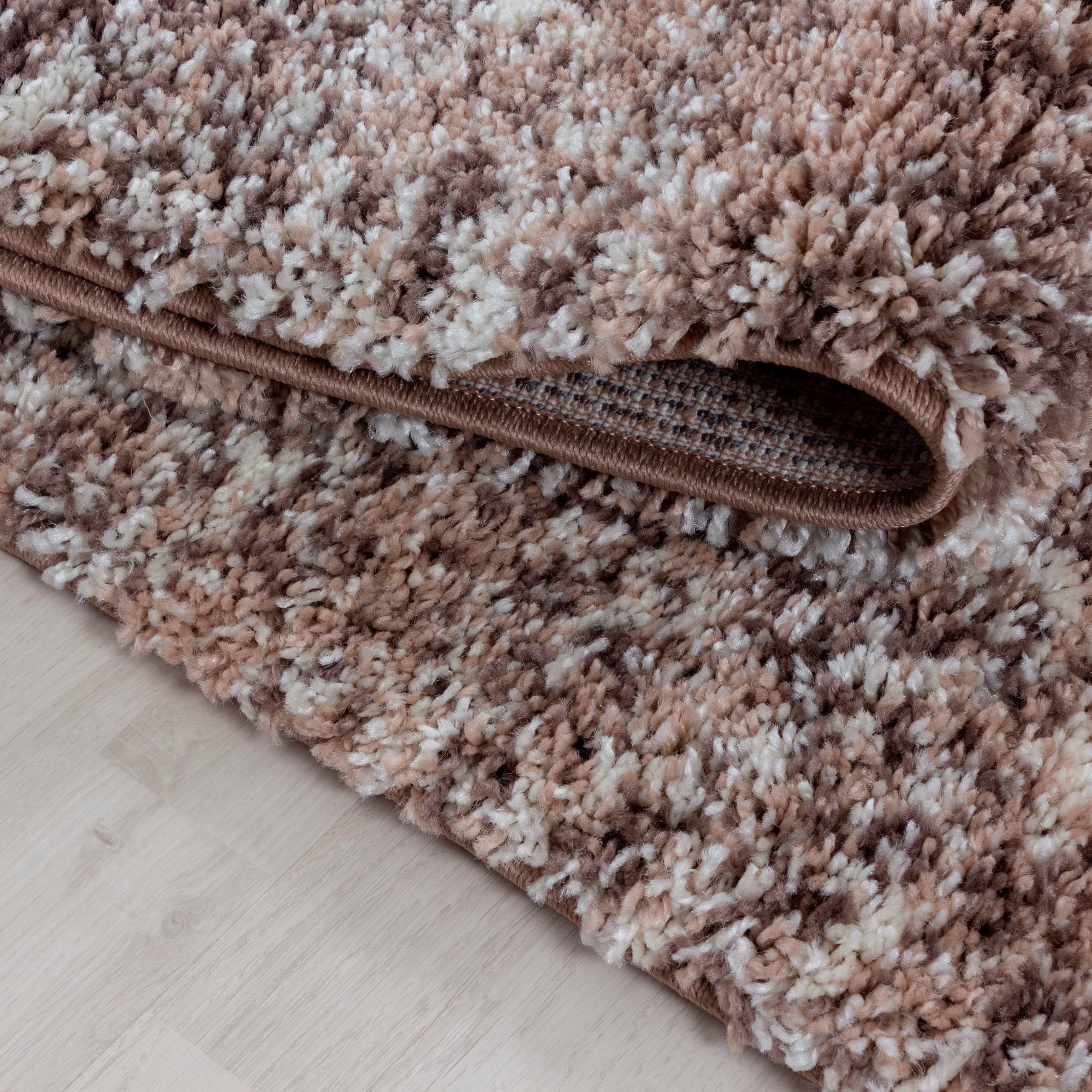 Thumbnail - Ayyildiz Teppiche Hochflor-Teppich "Enjoy Shaggy" rund 50 mm Höhe melierter Langflor, Wohnzimmer